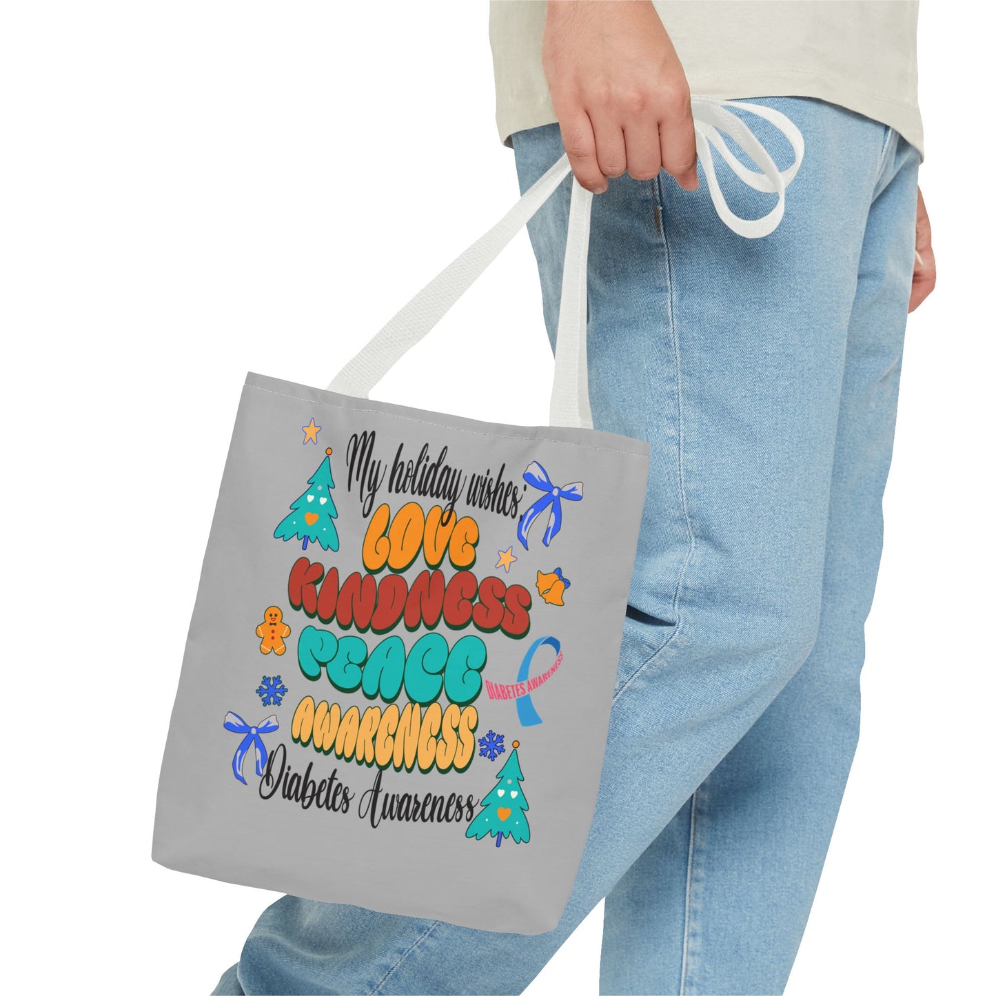 Diabetes Awareness Holiday Wishes Tote Bag