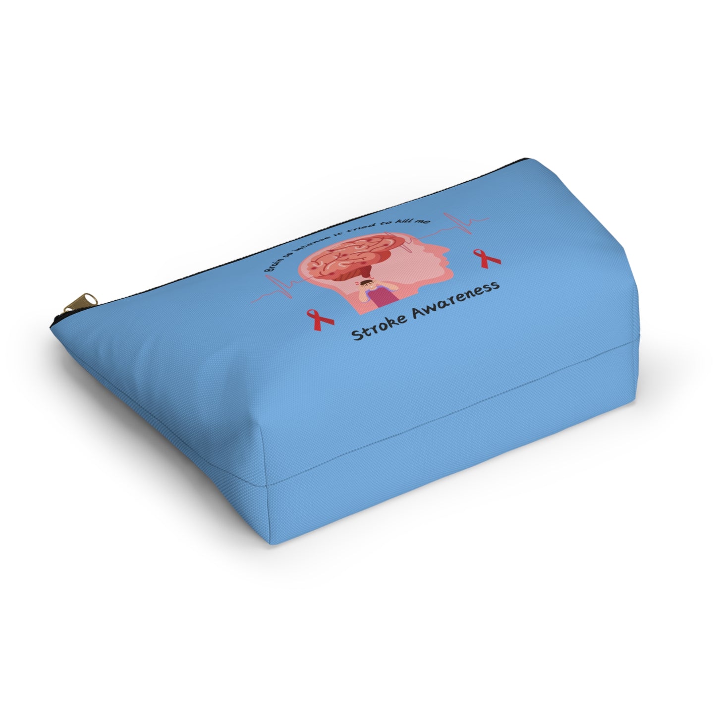 Stroke Awareness Accessory Pouch w T-bottom