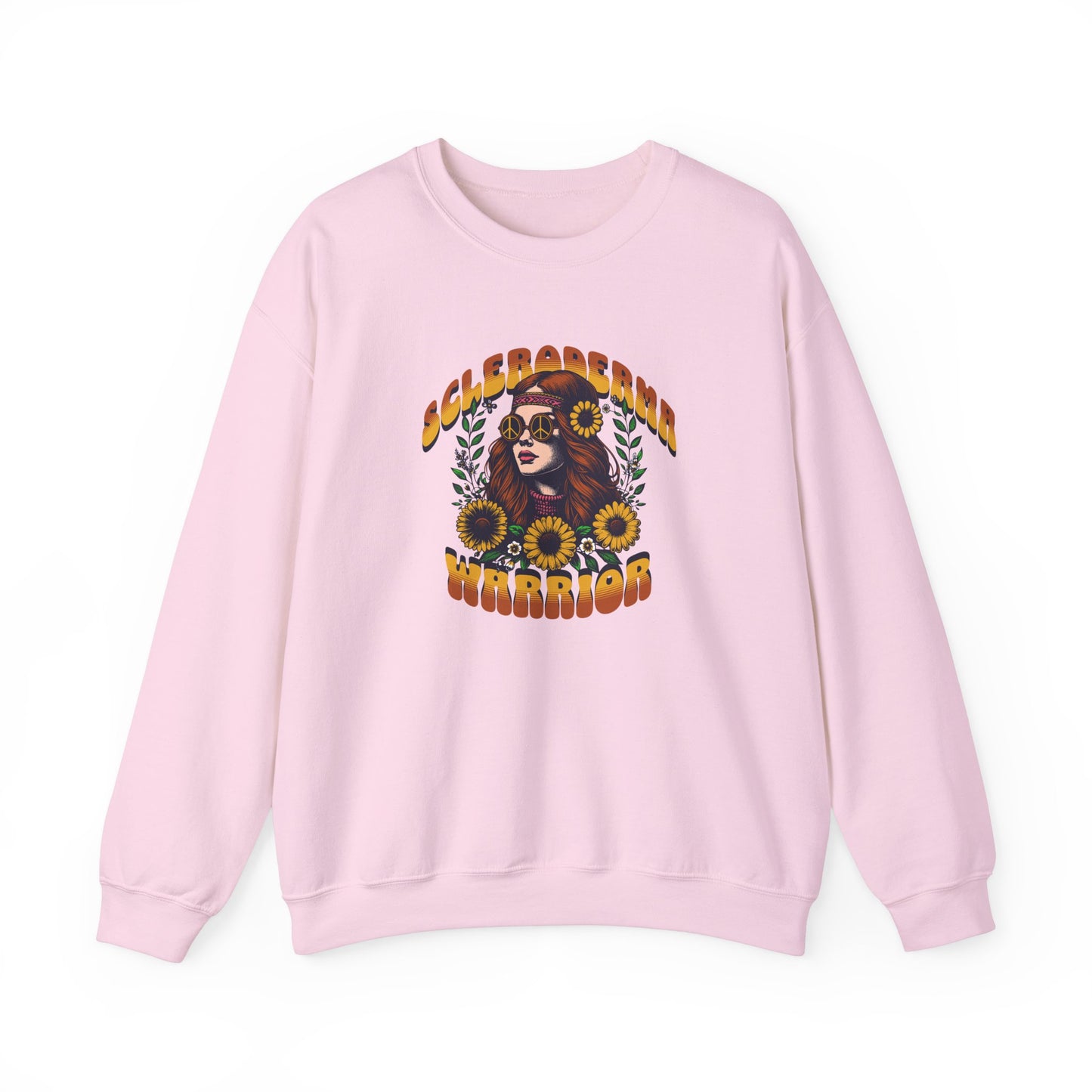 Scleroderma Warrior Hippie Unisex Crewneck Sweatshirt