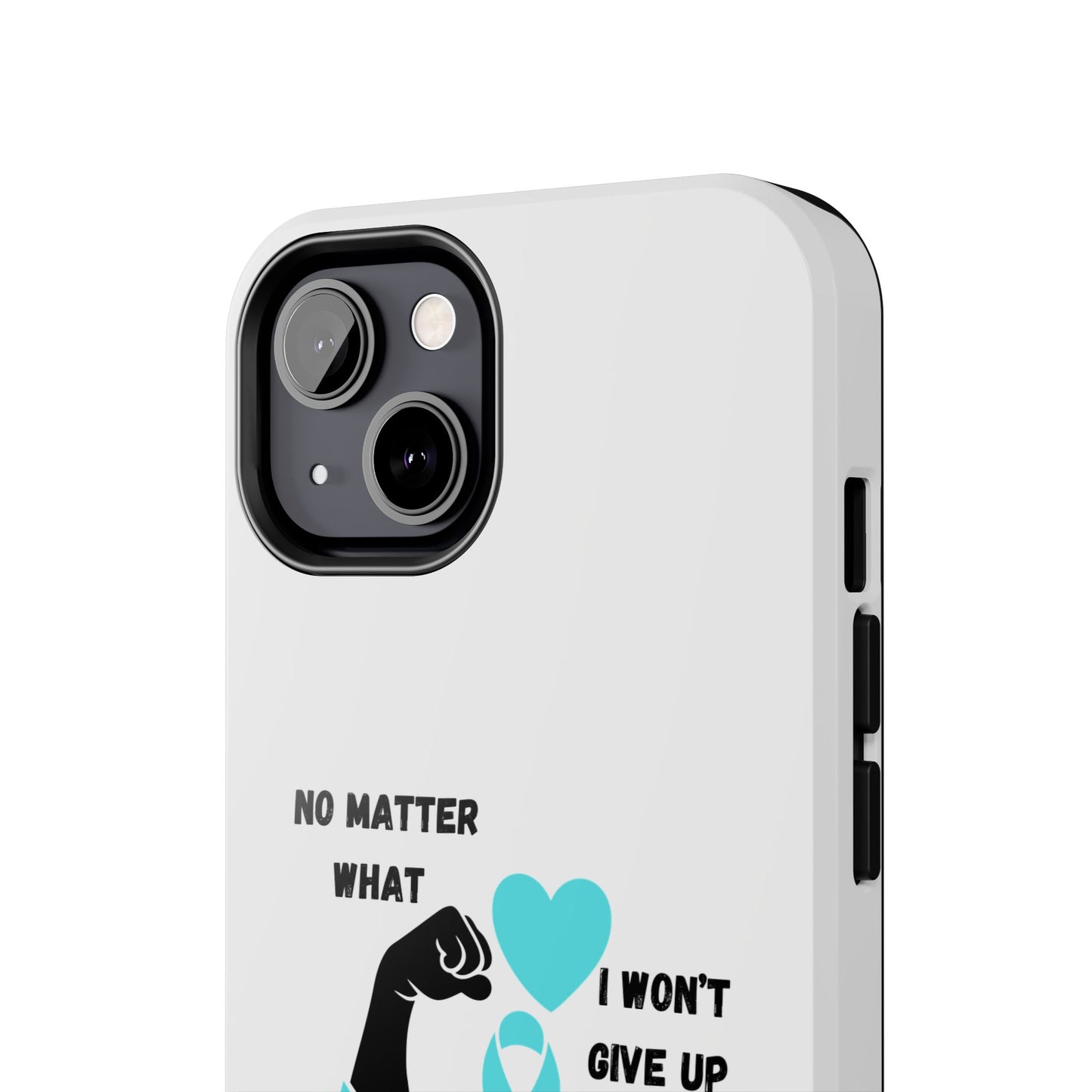 Scleroderma Awareness "I Won't Give Up" iPhone Case Tough Phone Cases