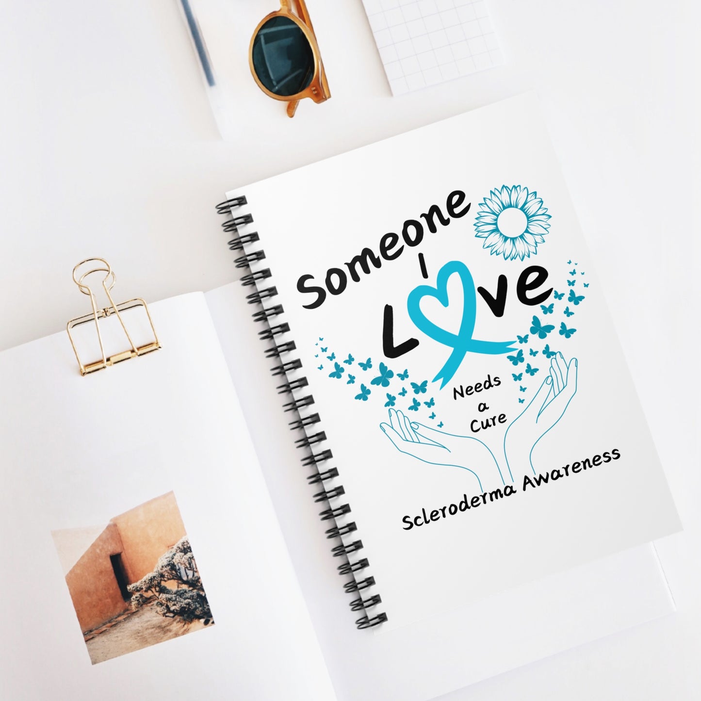 Scleroderma Awareness Spiral Notebook - Ruled Line