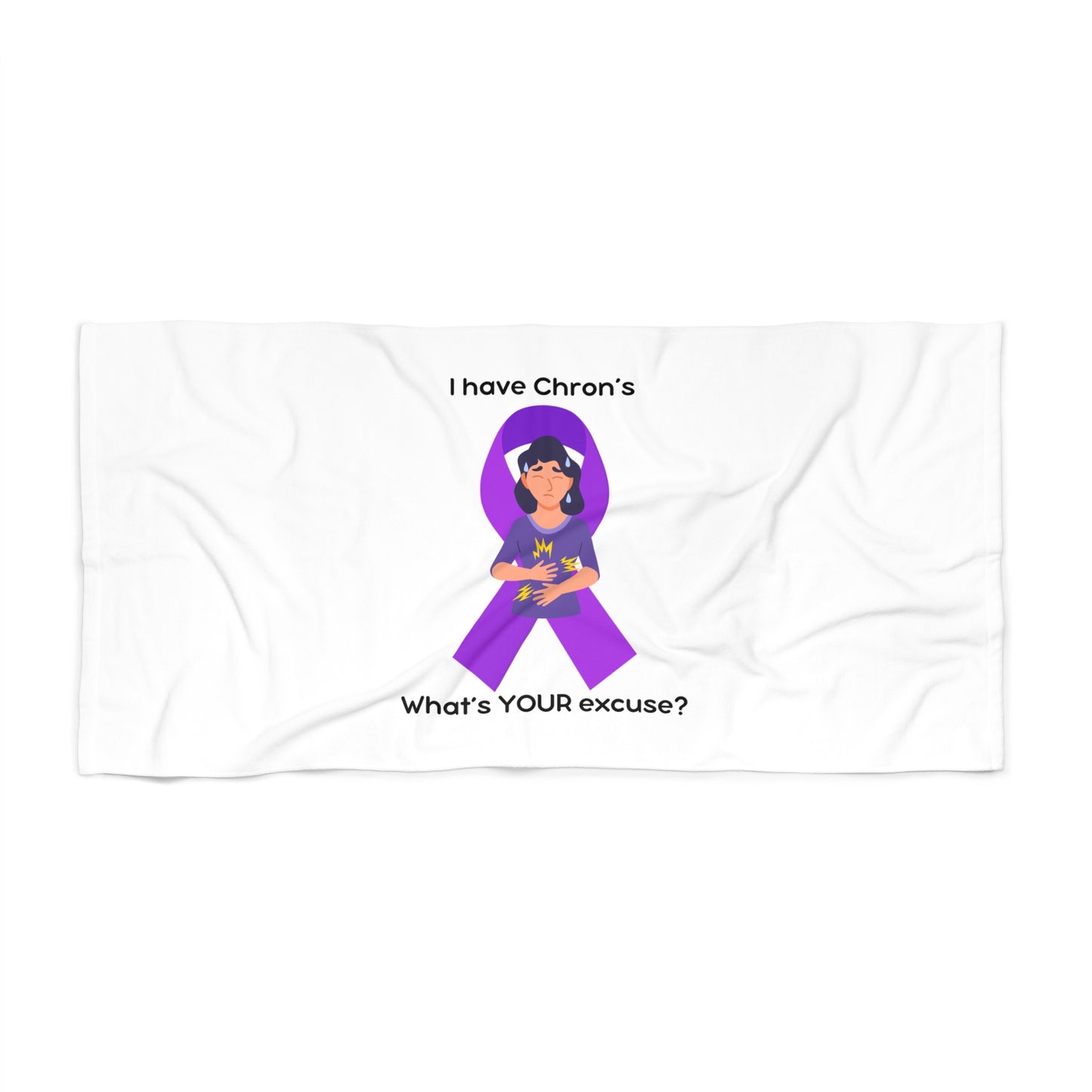 Chron's Disease Awareness Beach Towel