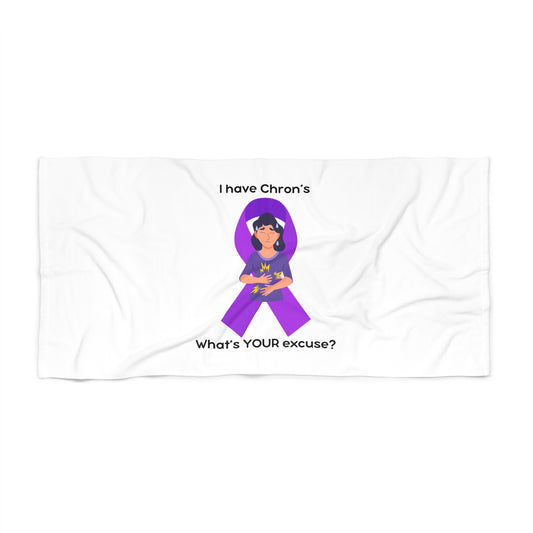 Chron's Disease Awareness Beach Towel