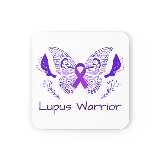 Lupus Warrior Home Decor Cork Back Coaster