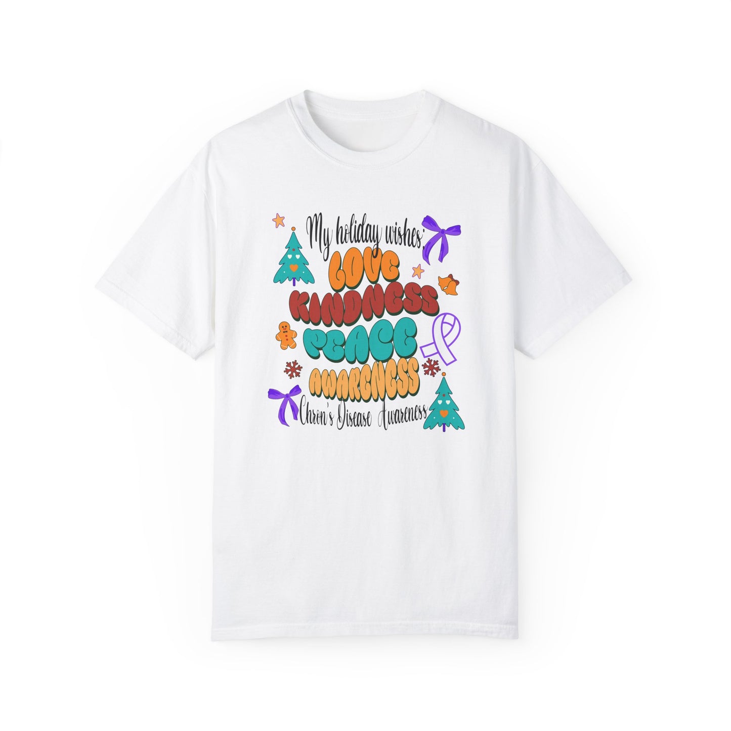 Chron's Disease Awareness Holiday Theme T-shirt