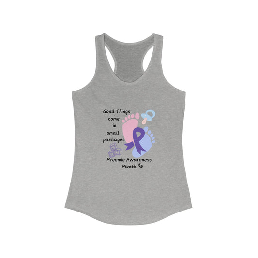 Preemie Awareness Women's Racerback Tank