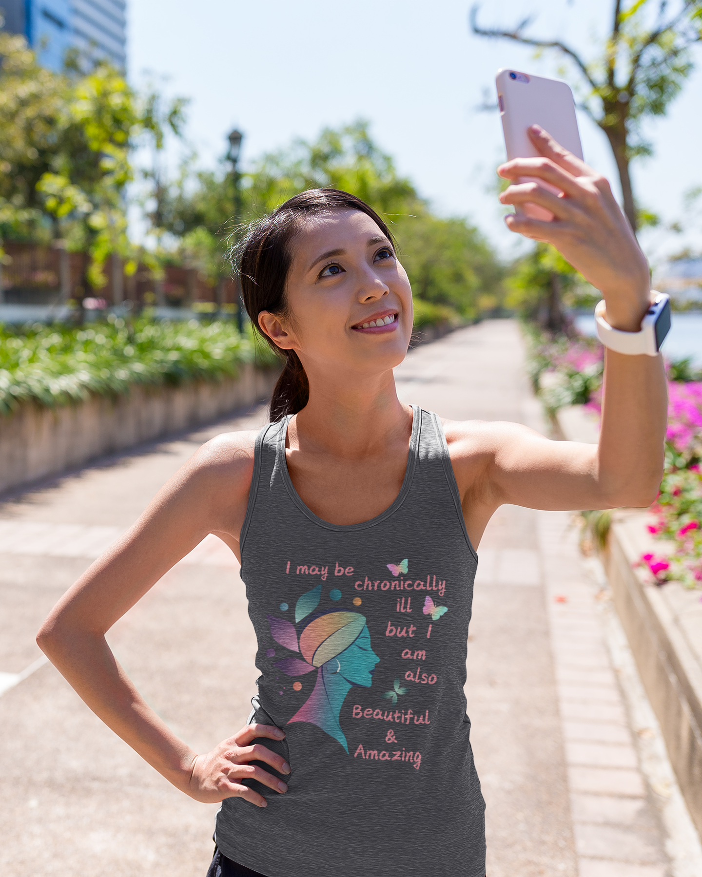 Chronically ill but Also Beautiful and Amazing Women's Ideal Racerback Tank