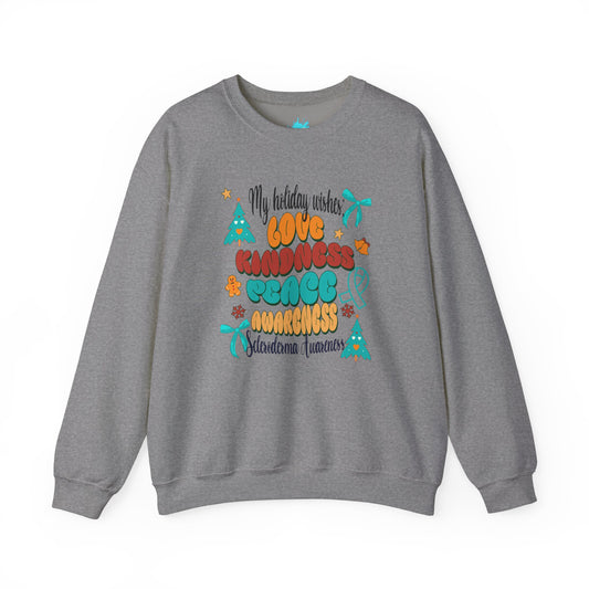 Scleroderma Holiday Wishes Crewneck Sweatshirt