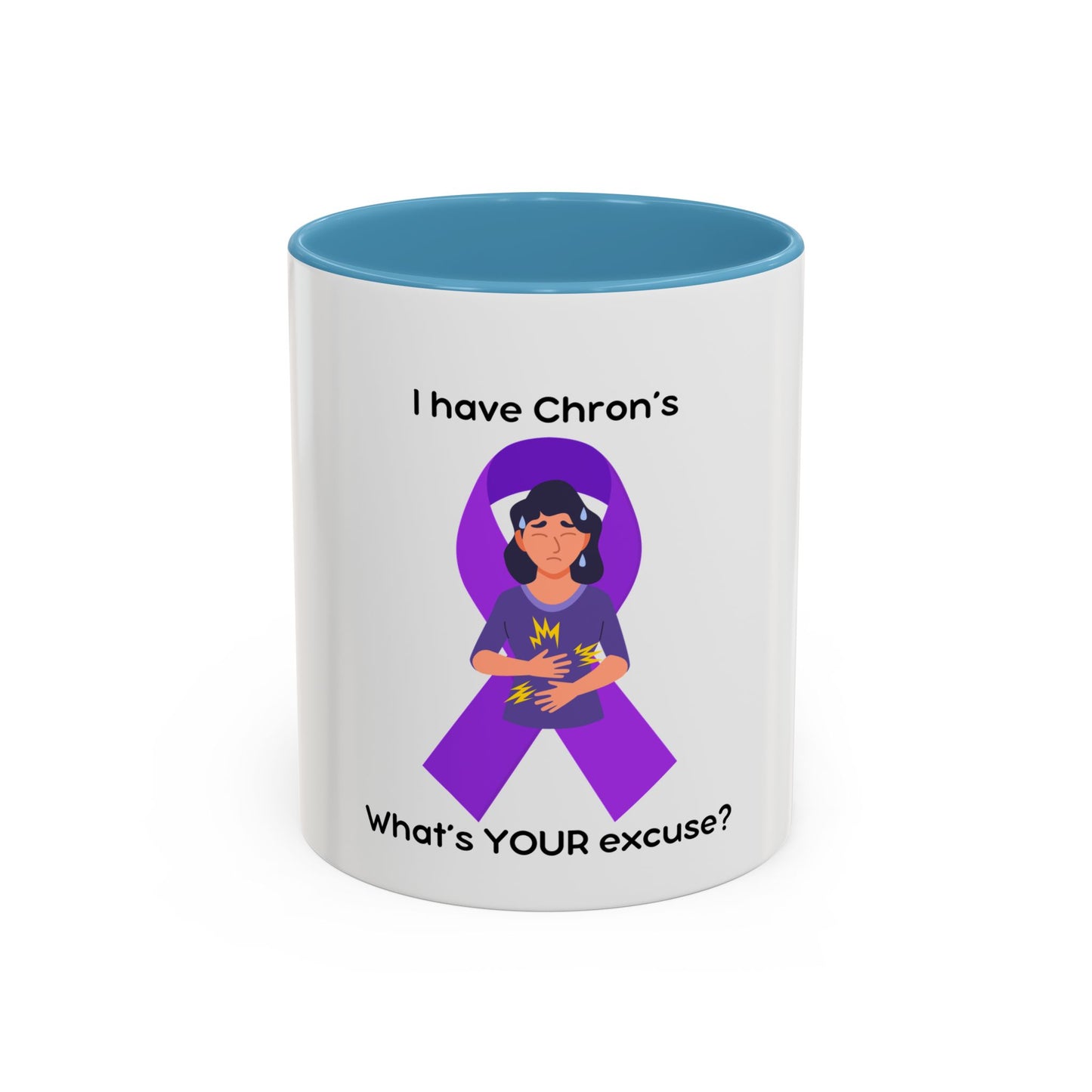 Chron's Disease Awareness Accent Coffee Mug (11, 15oz)