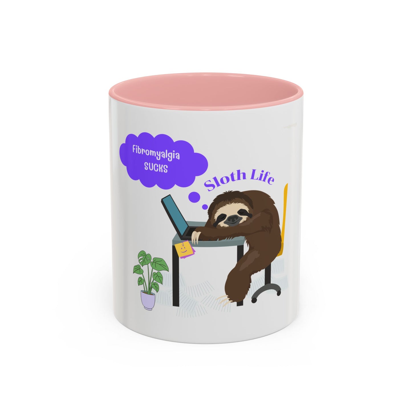 Fibromyalgia Sucks Accent Coffee Mug 11 oz