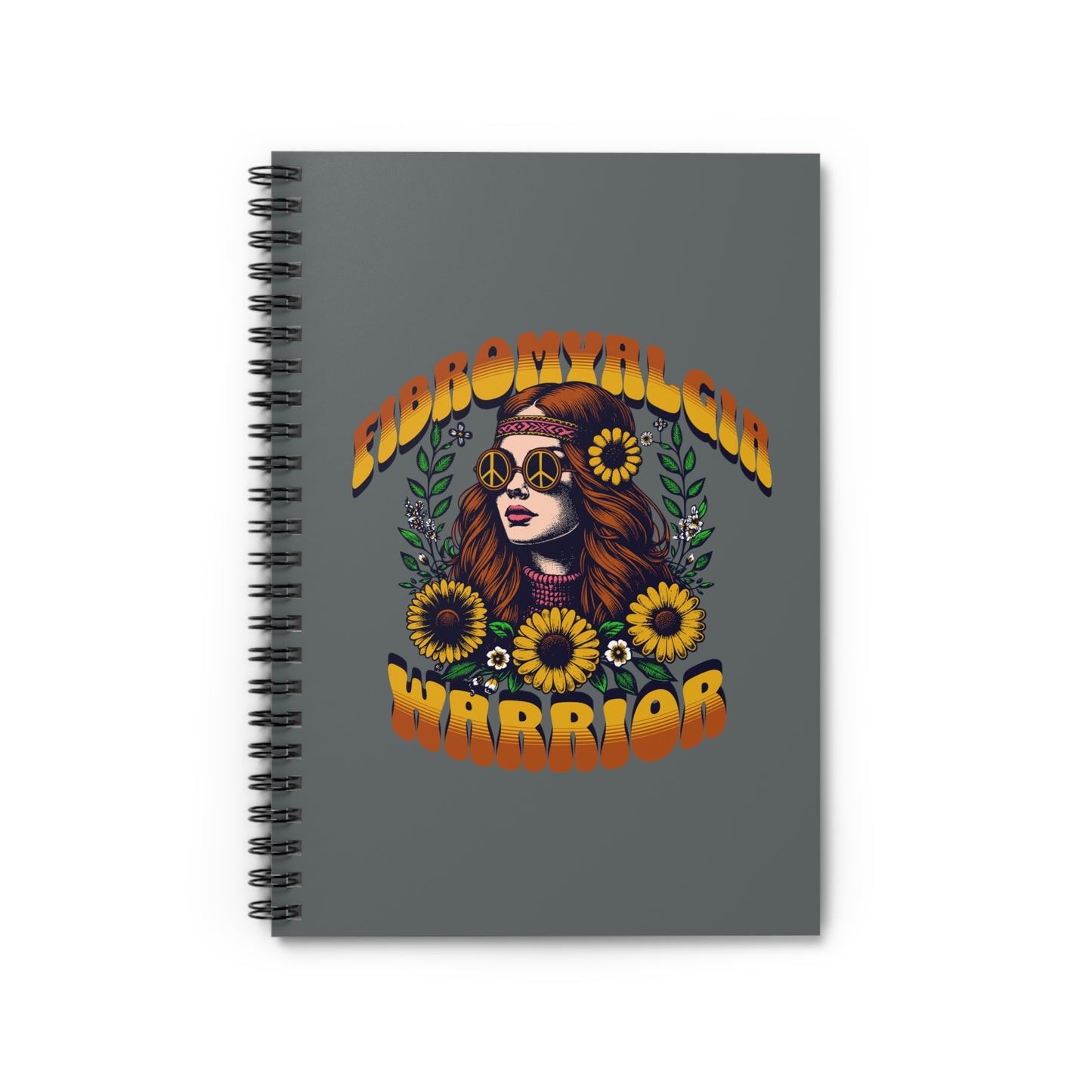 Fibromyalgia Warrior Spiral Notebook - Ruled Line