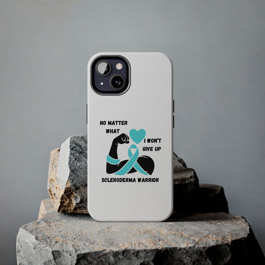 Scleroderma Awareness "I Won't Give Up" iPhone Case Tough Phone Cases