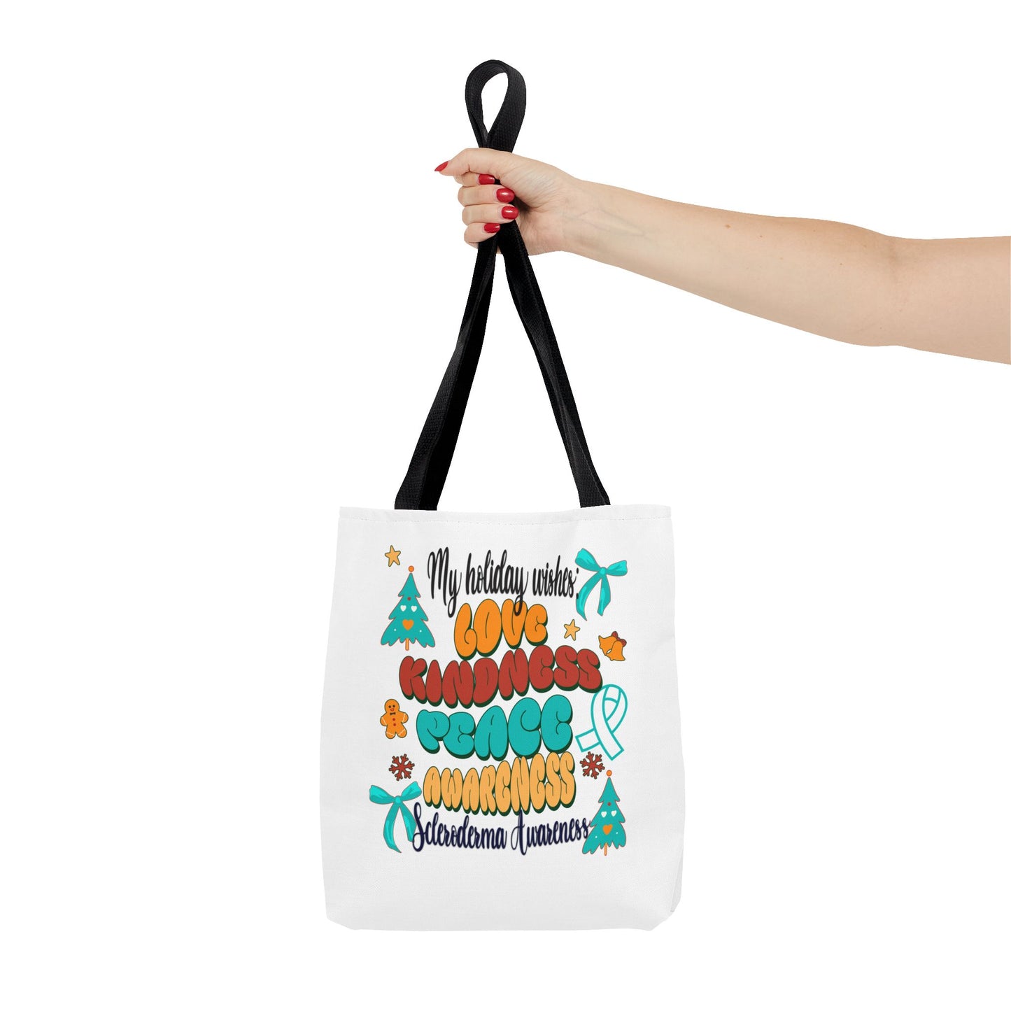 Scleroderma Awareness Holiday Wishes Tote Bag