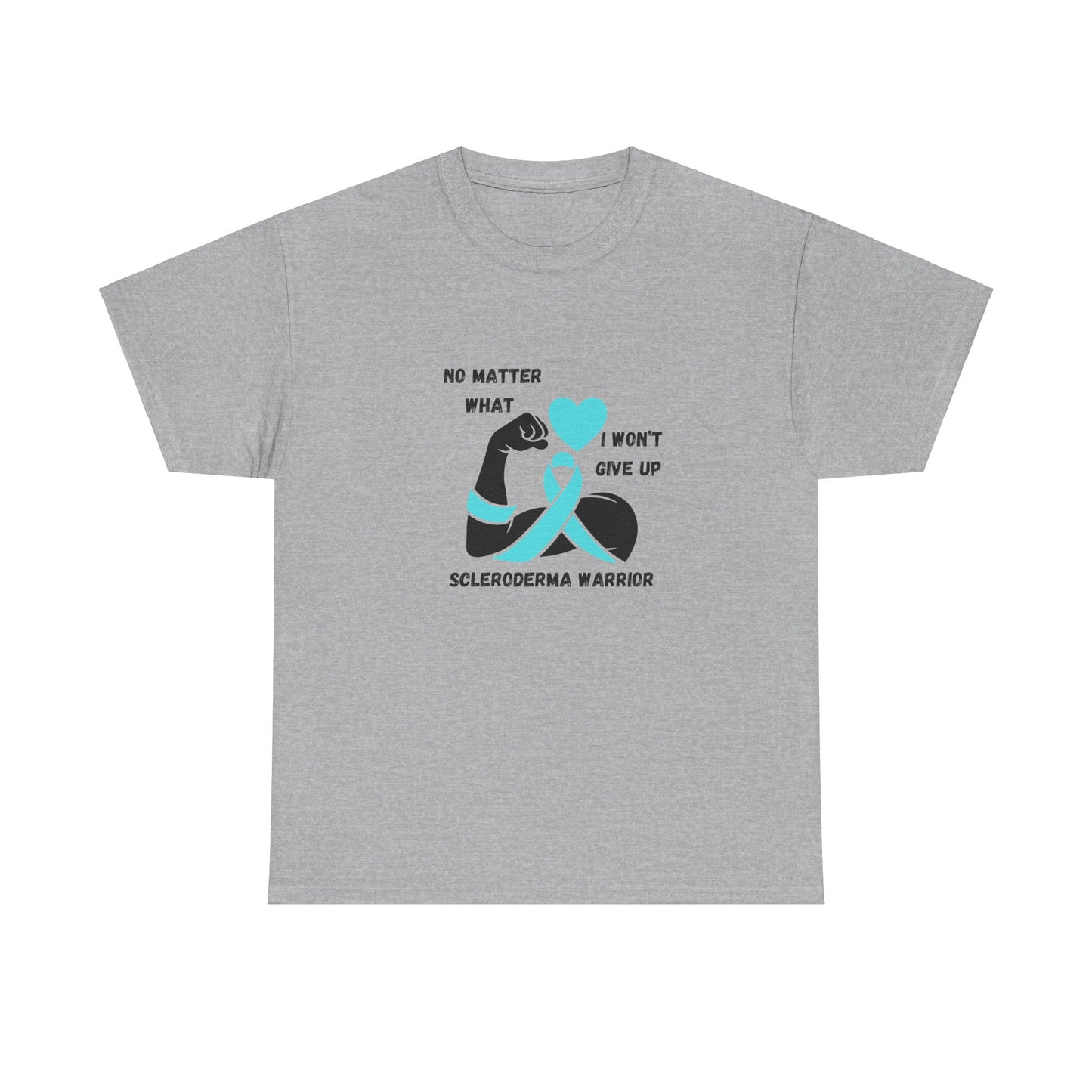 Scleroderma Awareness "I Won't Give Up" Unisex Heavy Cotton Tee