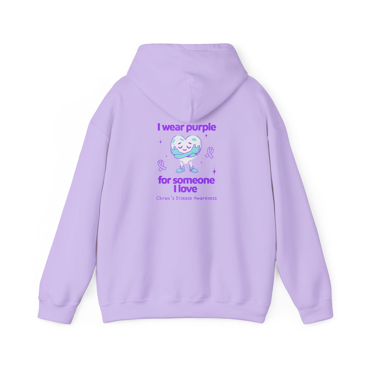 Chron's Disease Awareness I Wear Purple for Someone I Love Unisex Hoodie