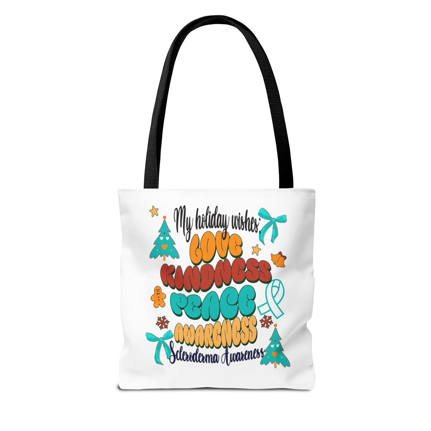 Scleroderma Awareness Holiday Wishes Tote Bag