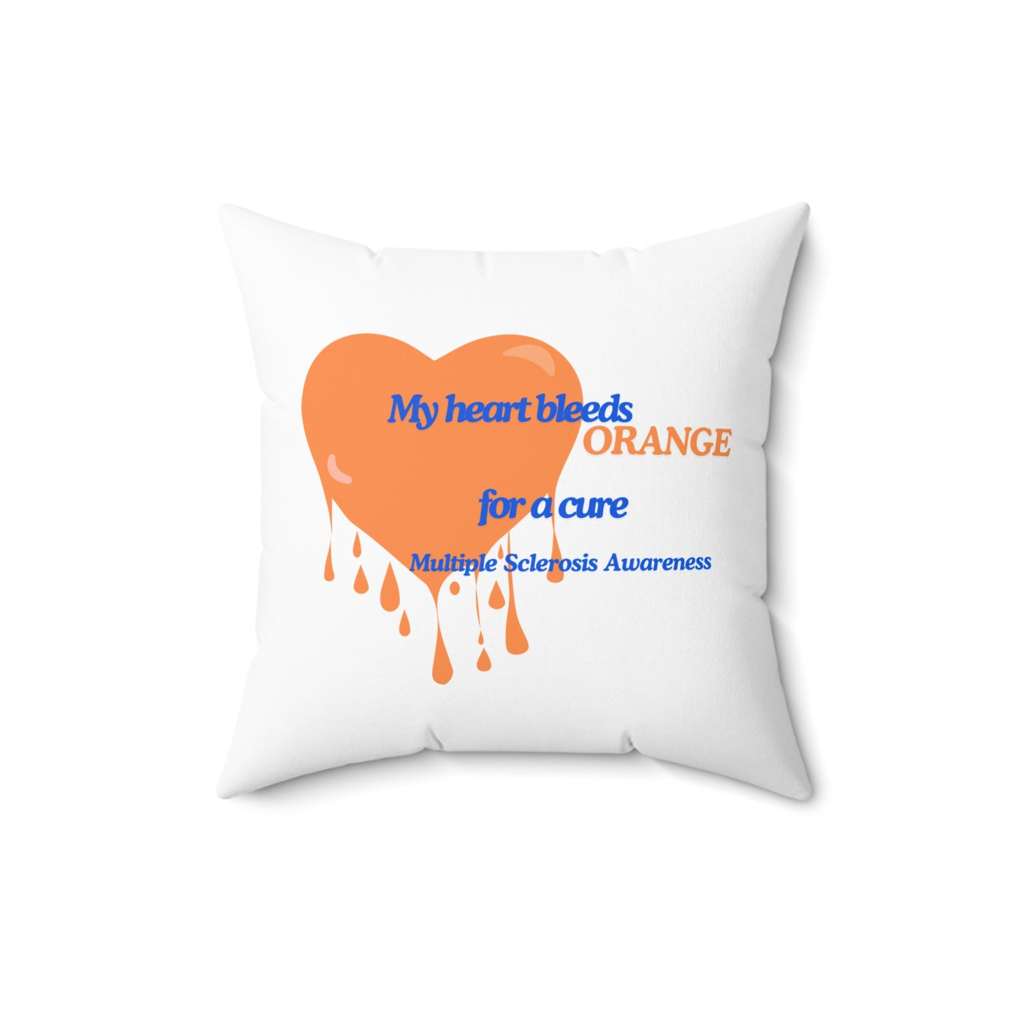 Multiple Sclerosis Awareness Spun Polyester Square Pillow