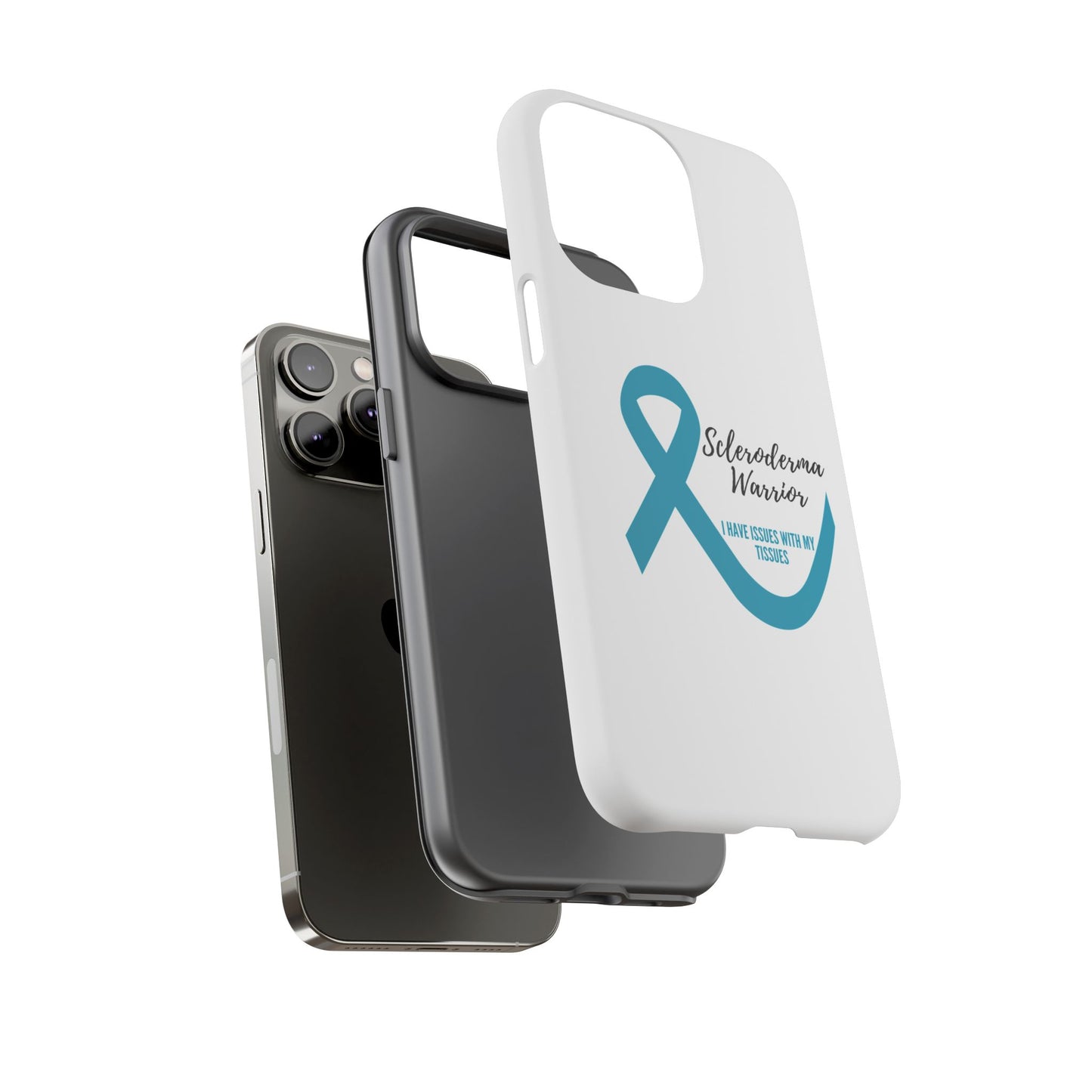 iPhone scleroderma warrior tough phone Cases