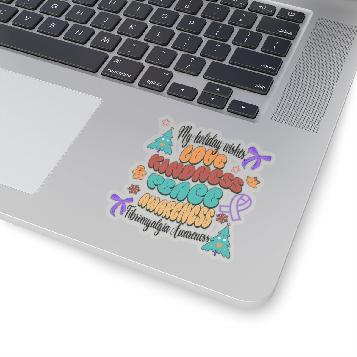 Fibromyalgia Awareness Holiday Wishes Stickers