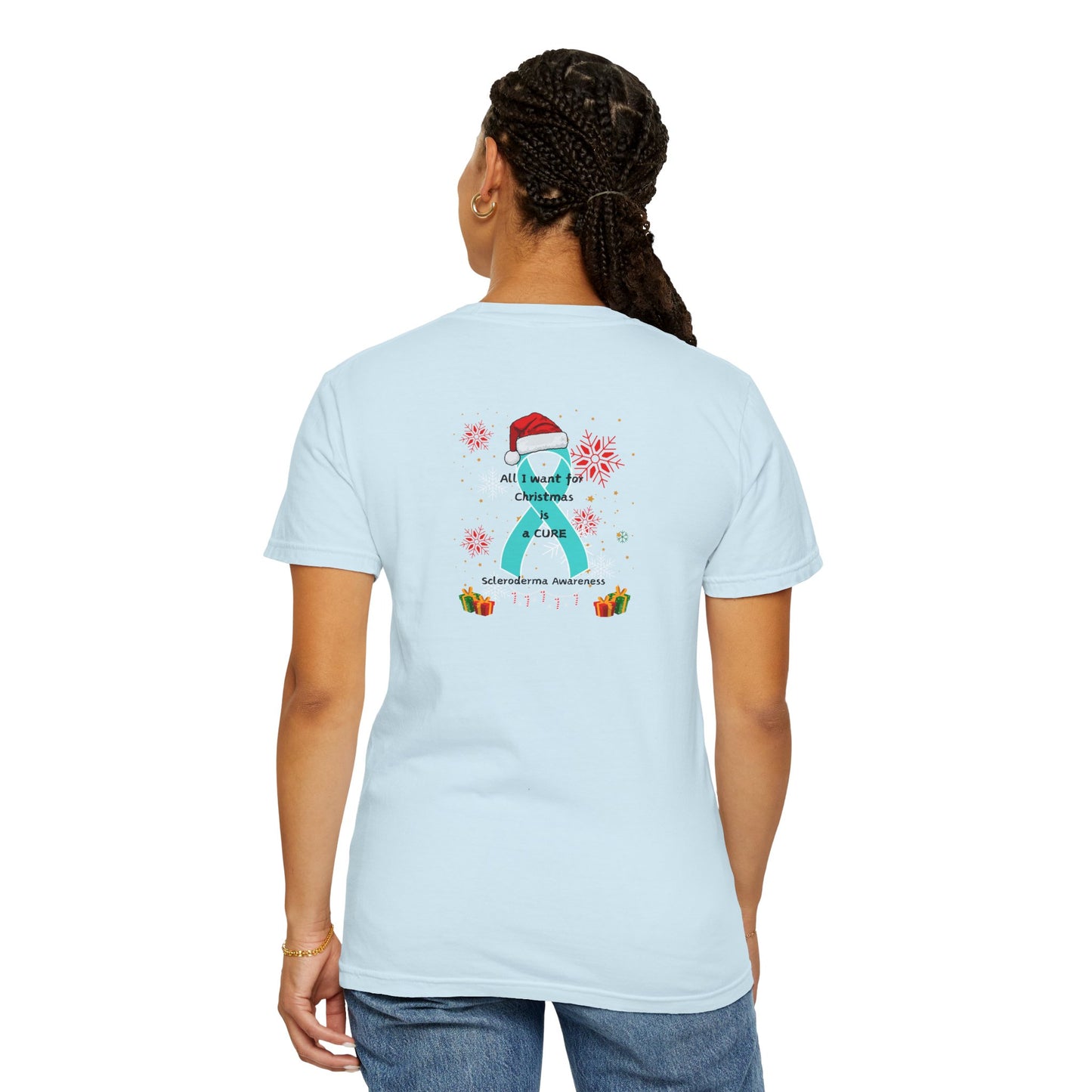 Scleroderma Awareness Unisex T-shirt All I Want for Christmas is a Cure