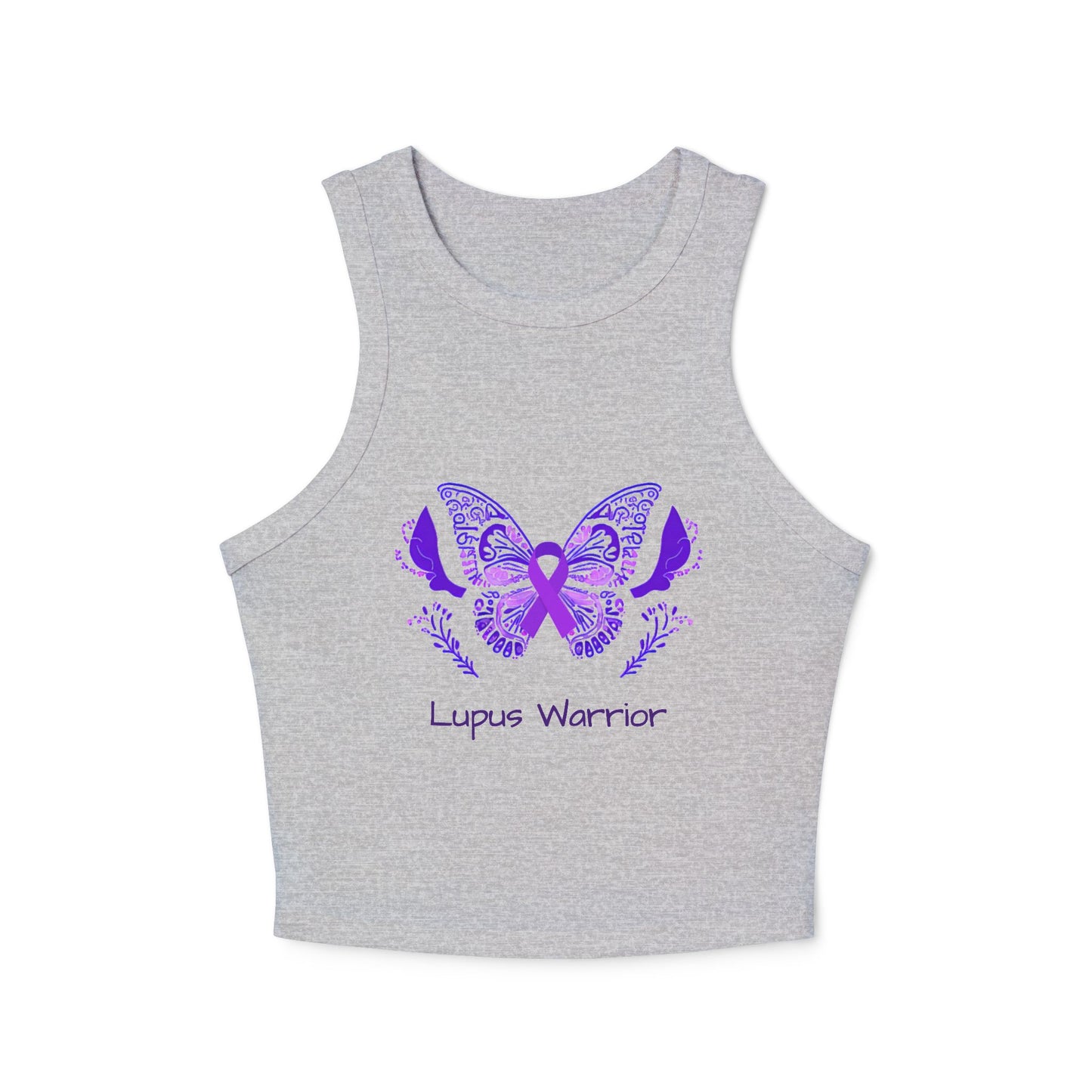 Women's Lupus Warrior Micro Rib Racer Tank Top