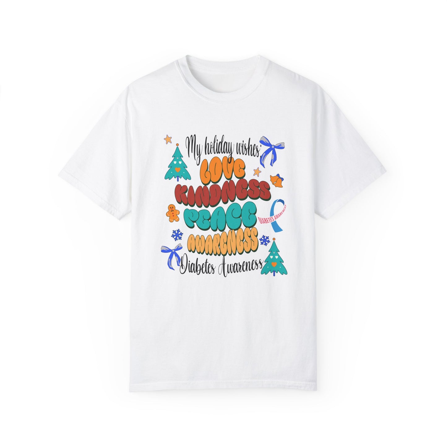 Diabetes Awareness Holiday Wishes Unisex T-shirt