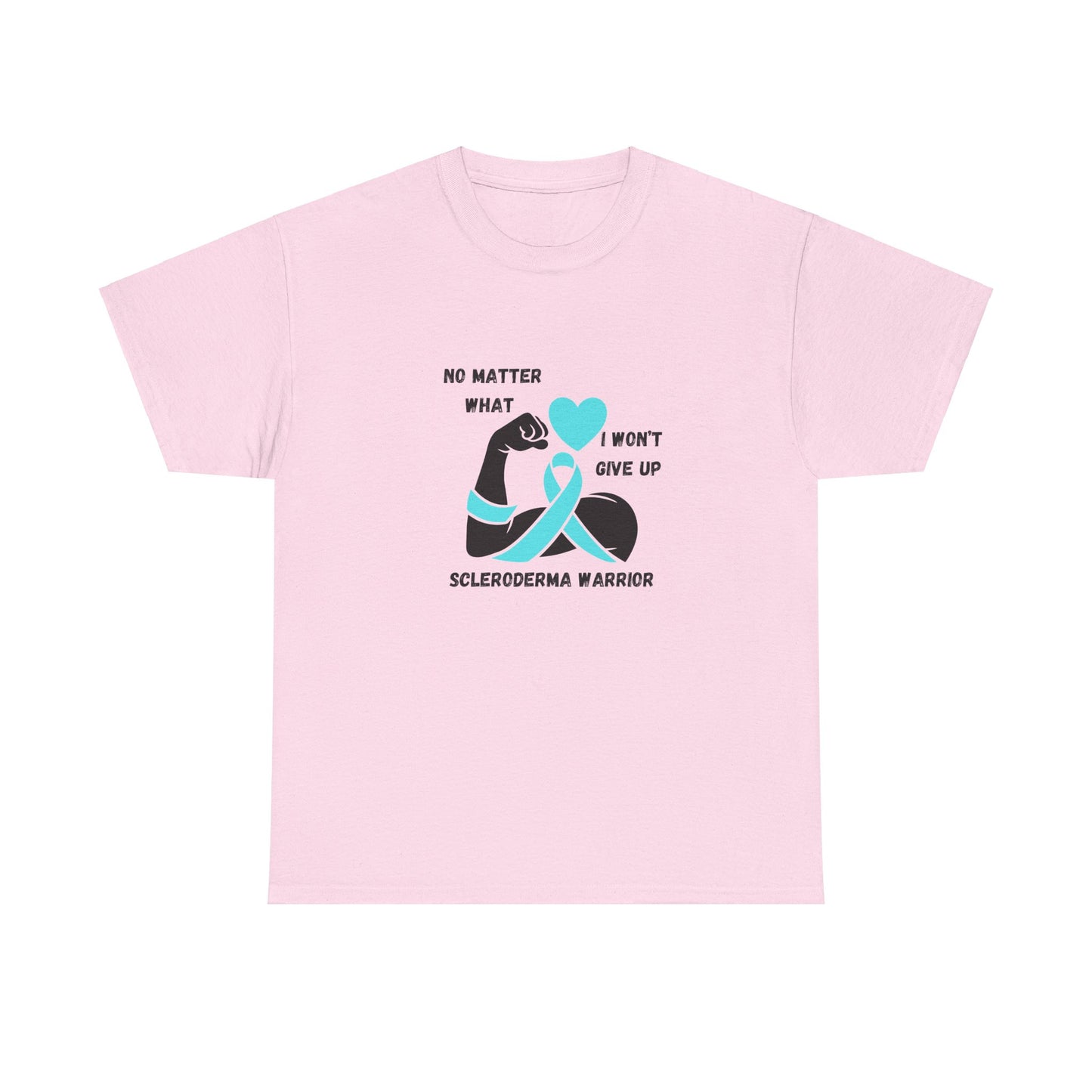 Scleroderma Awareness "I Won't Give Up" Unisex Heavy Cotton Tee