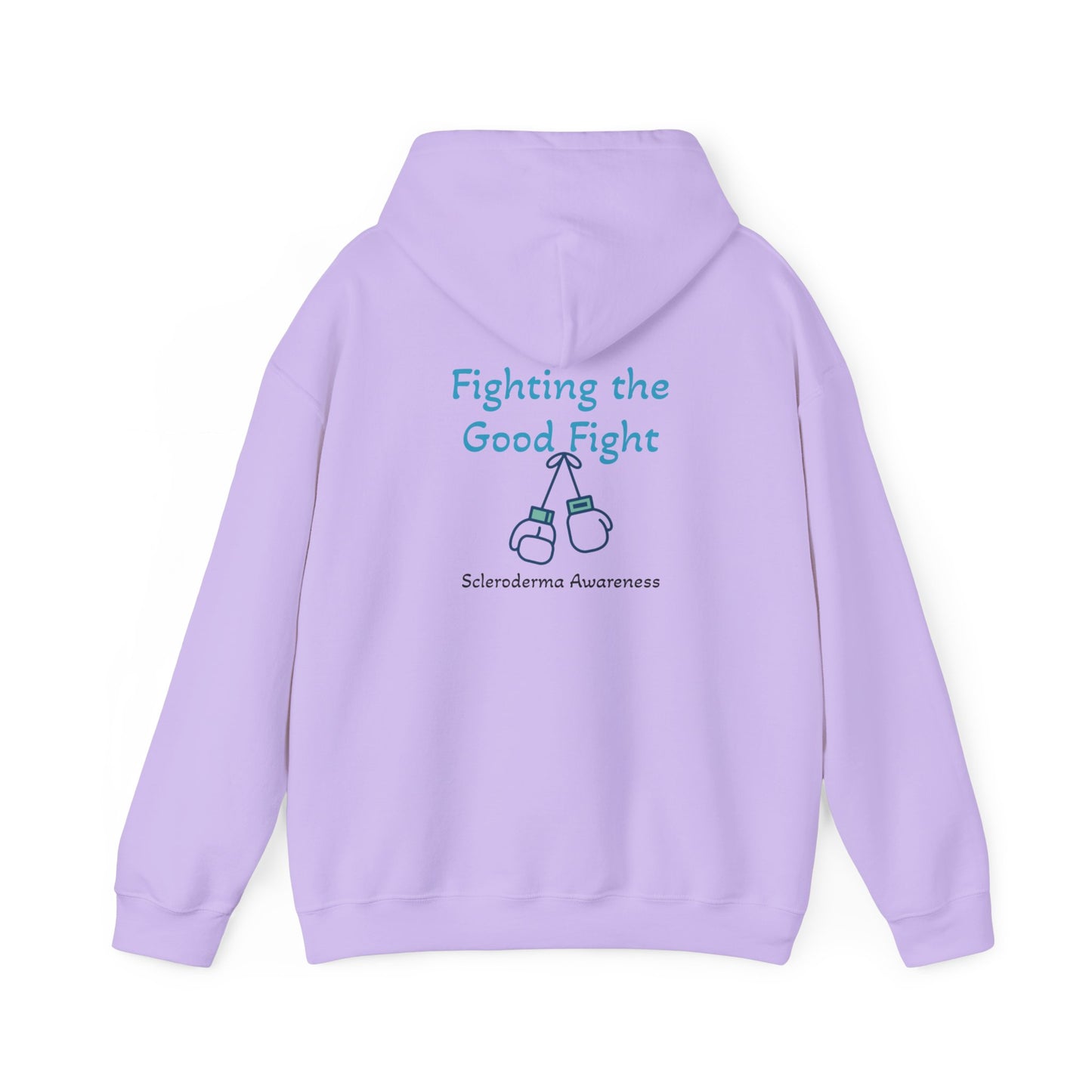 Scleroderma Warrior Fighting the good fight Unisex Heavy Blend™ Hooded Sweatshirt