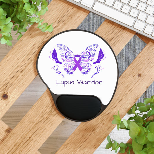 Lupus Warrior Carpal Tunnel Mouse Pad With Wrist Rest