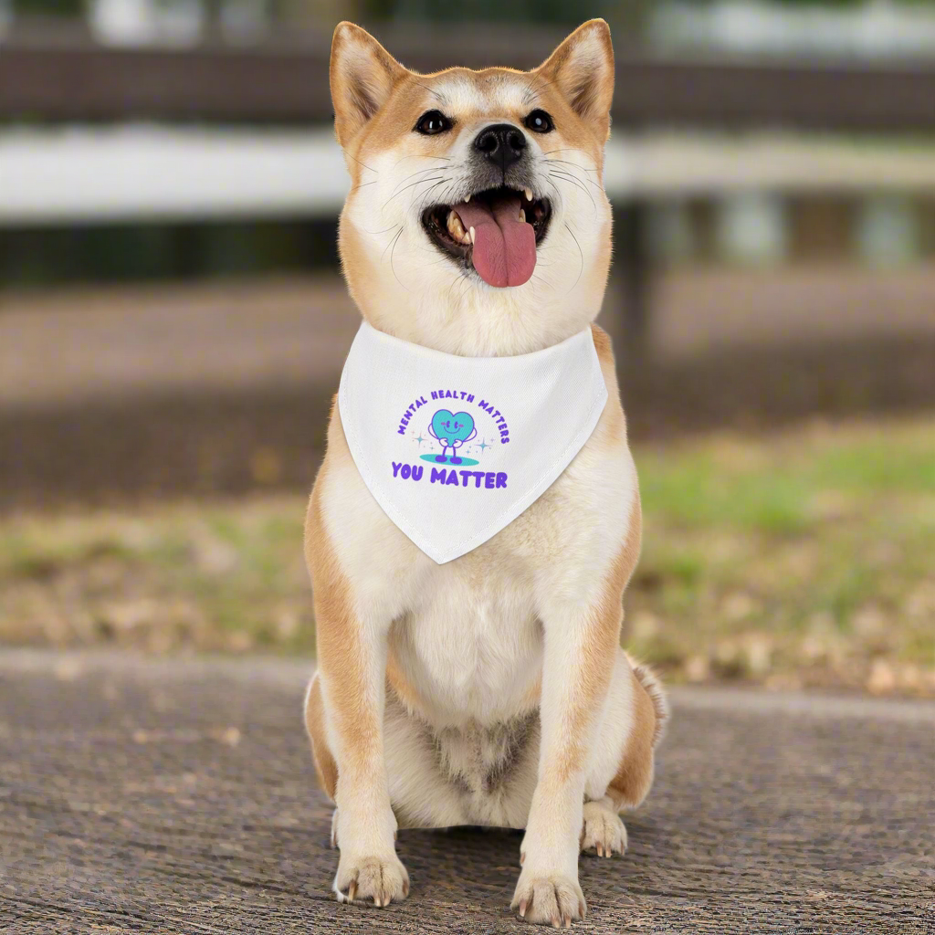 Mental Health Awareness Pet Bandana Collar