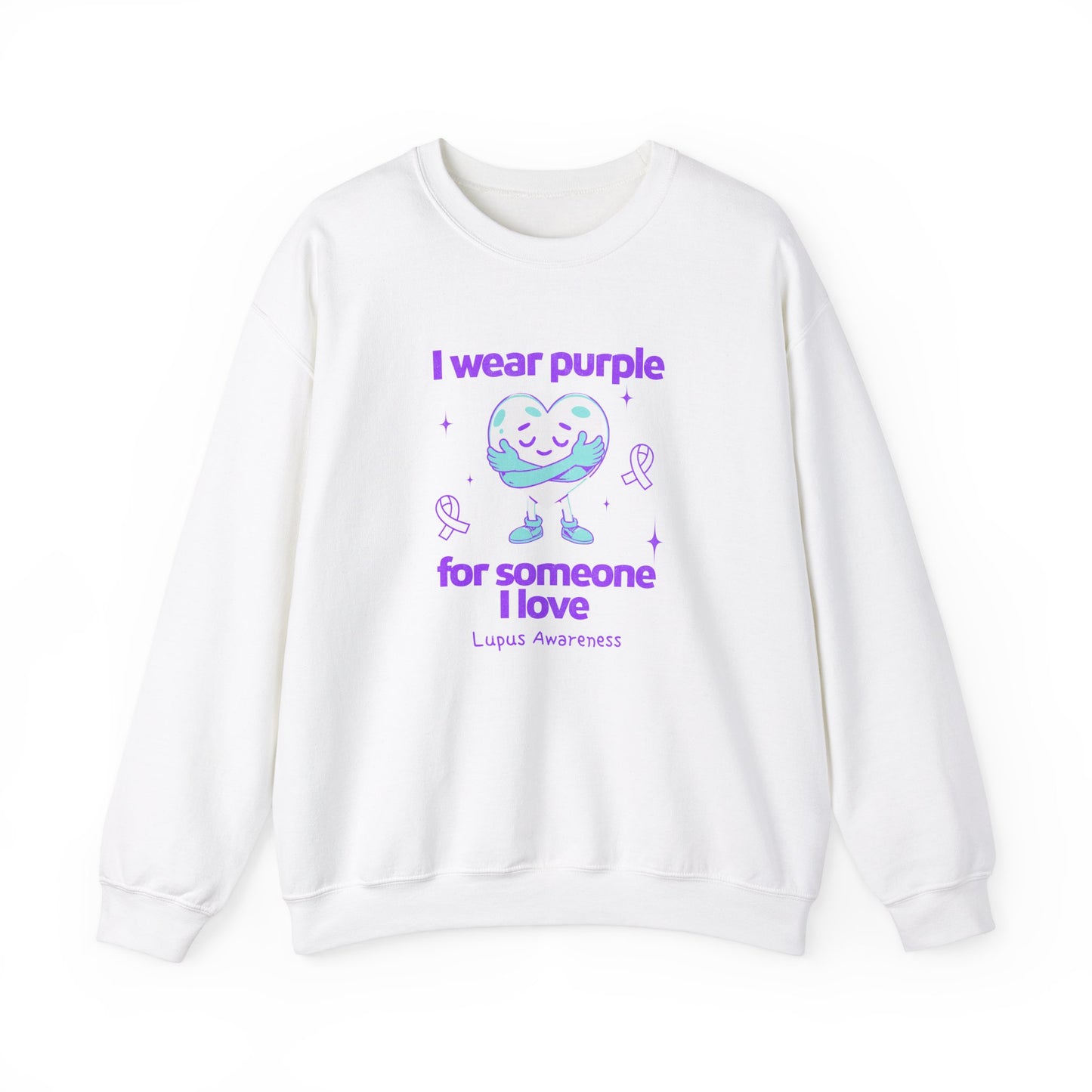 Lupus Awareness I Wear Purple for Someone I Love Unisex Crewneck Sweatshirt