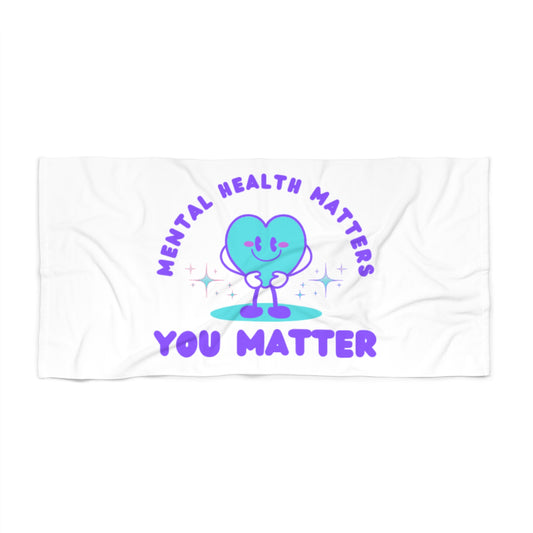 Mental Health Awareness Beach Towel