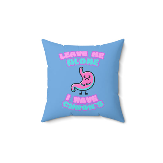 Chron's Disease Awareness Home Decor  Square Throw Pillow