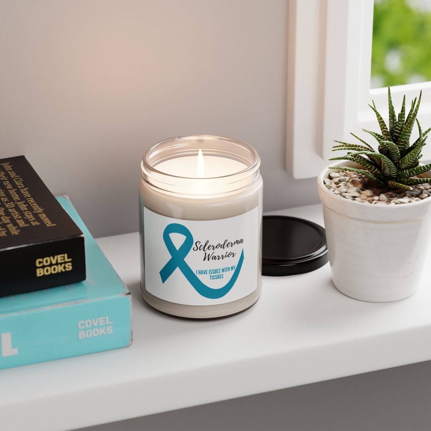 Scented Soy Candle, 9oz scleroderma warrior