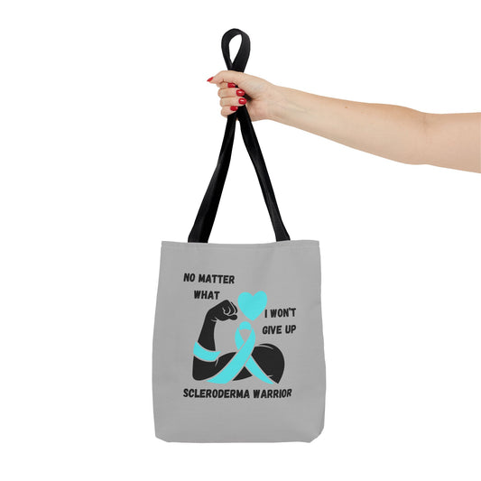 Scleroderma Awareness "I Won't Give Up" Tote Bag