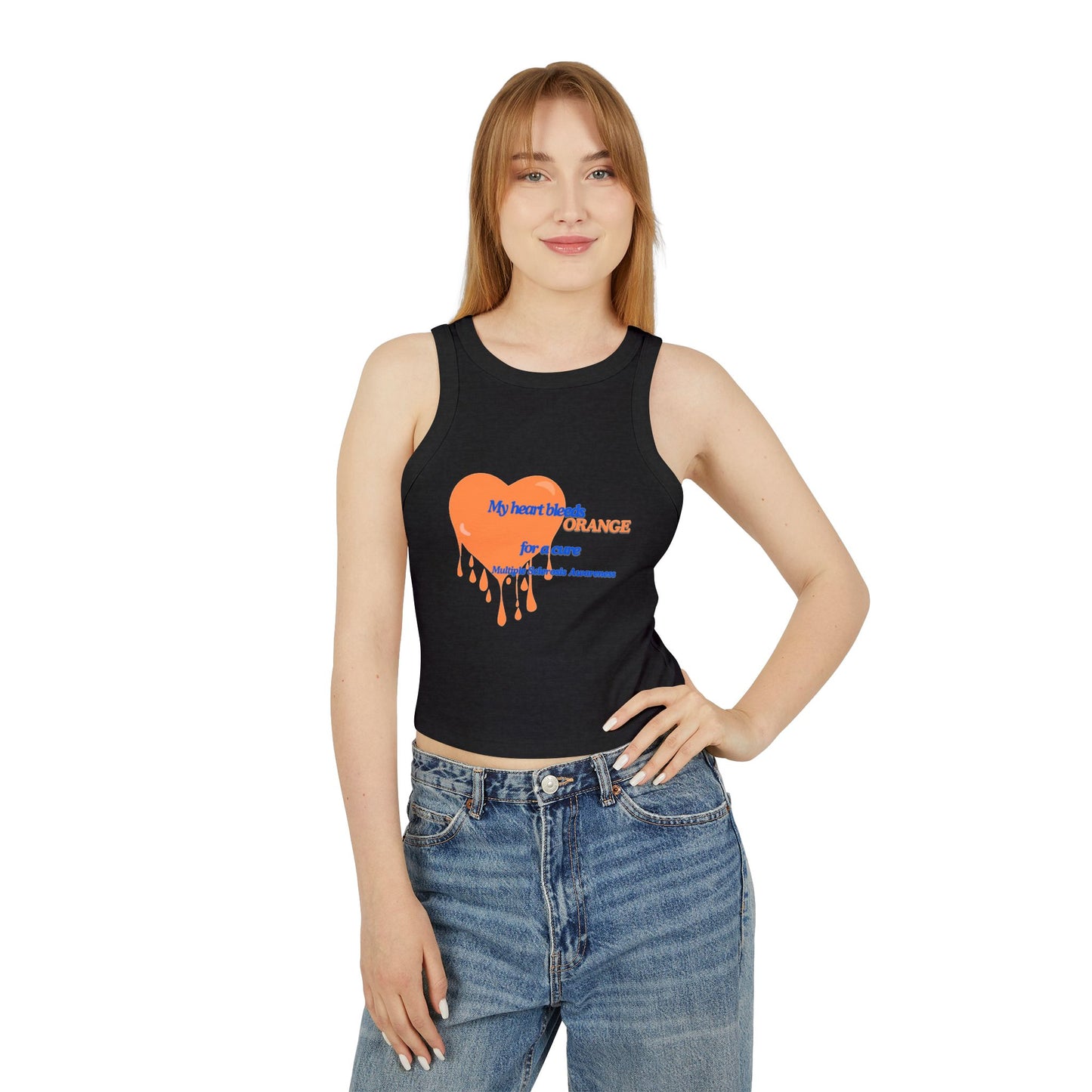 Multiple Sclerosis Awareness Women's Micro Rib Racer Tank Top