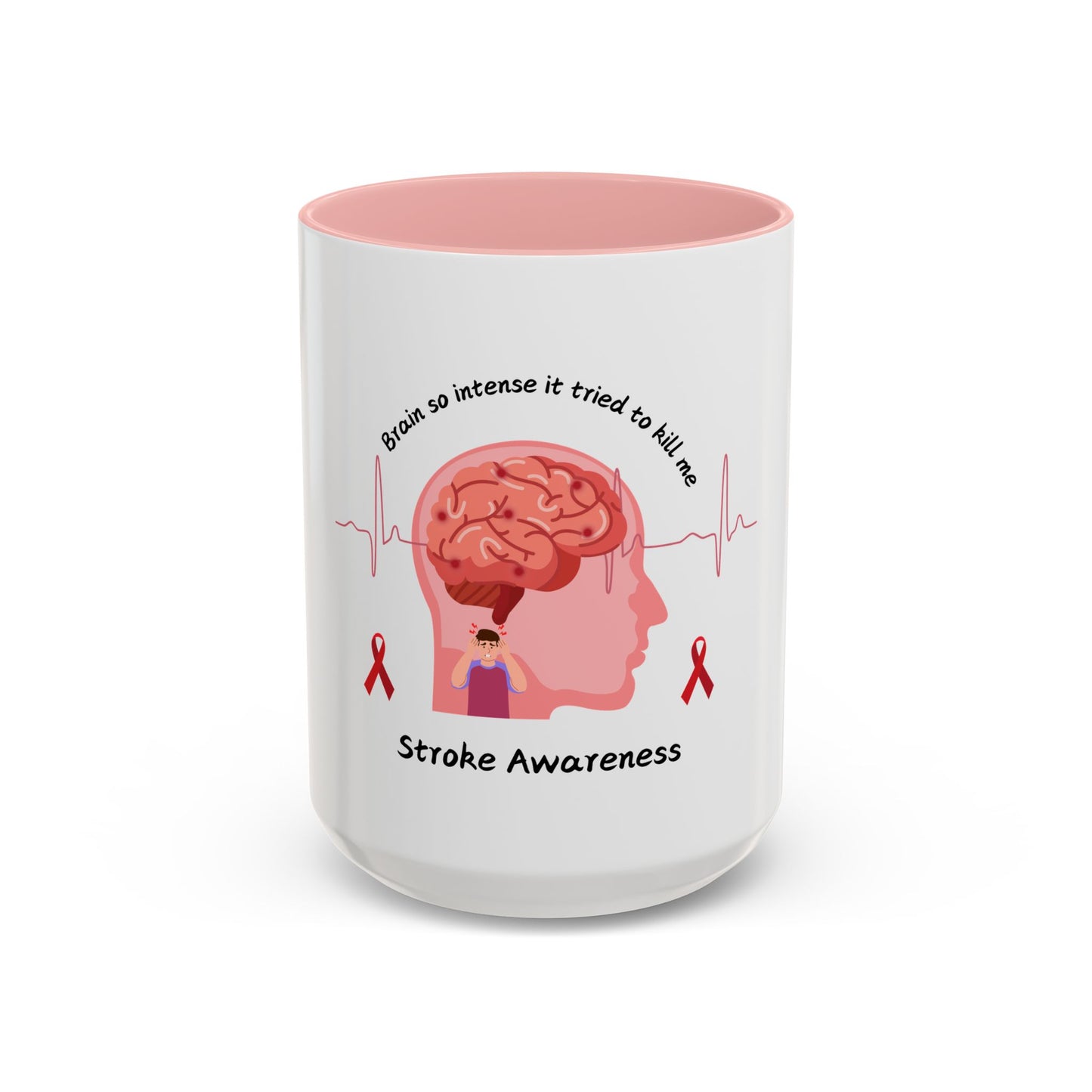 Stroke Awareness Accent Coffee Mug (11, 15oz)