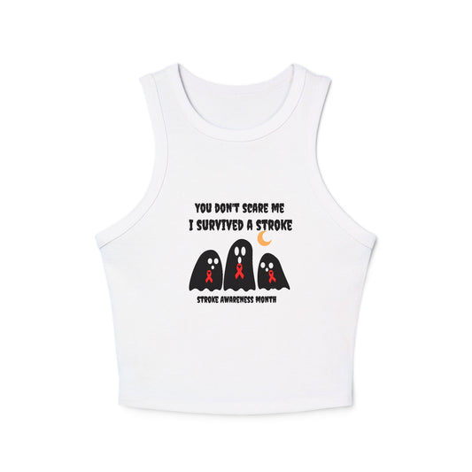 Stroke Awareness Halloween Women's Micro Rib Racer Tank Top