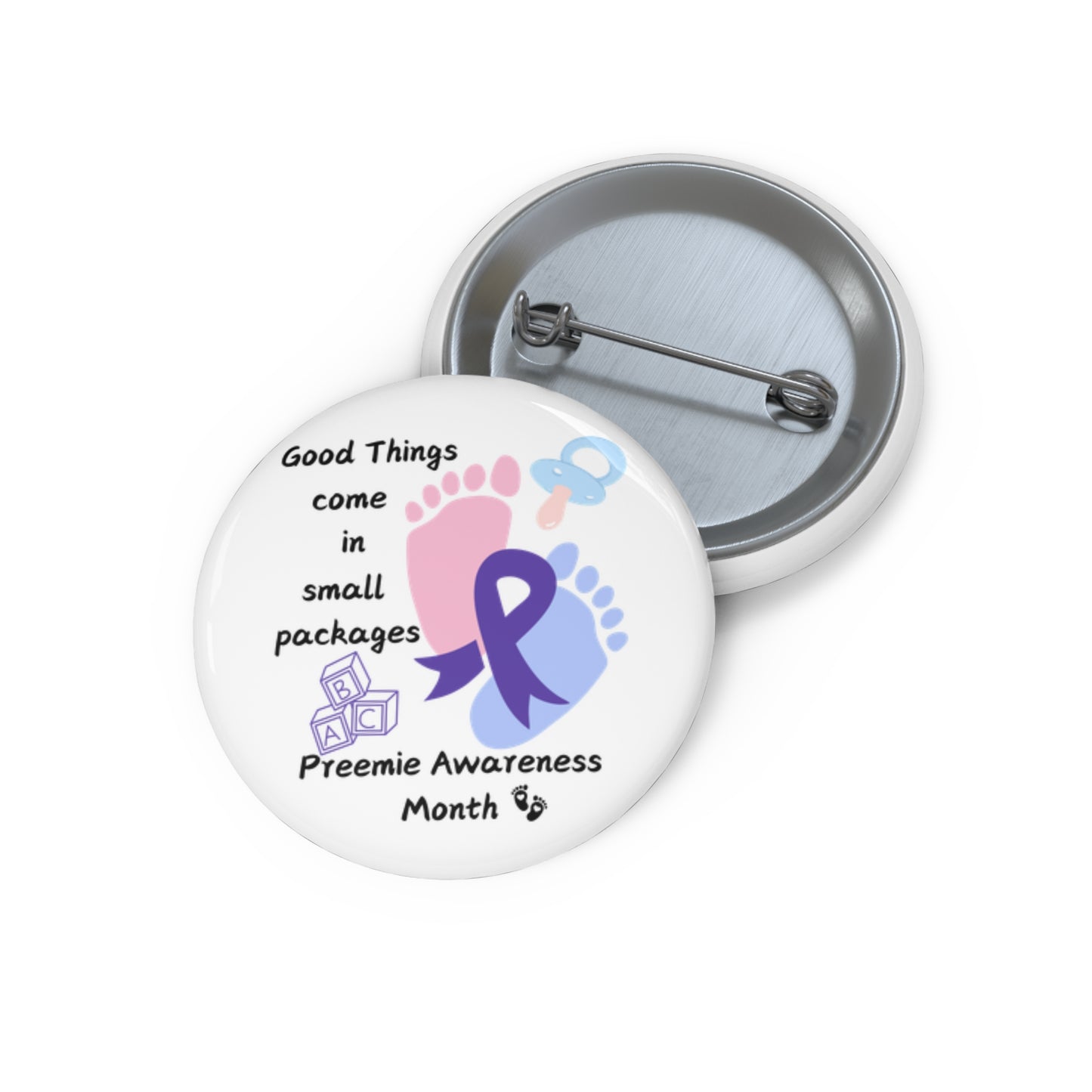 Preemie Awareness Prematurity Awareness Pin Buttons