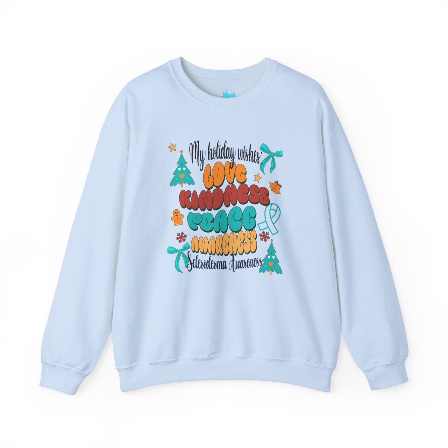 Scleroderma Holiday Wishes Crewneck Sweatshirt