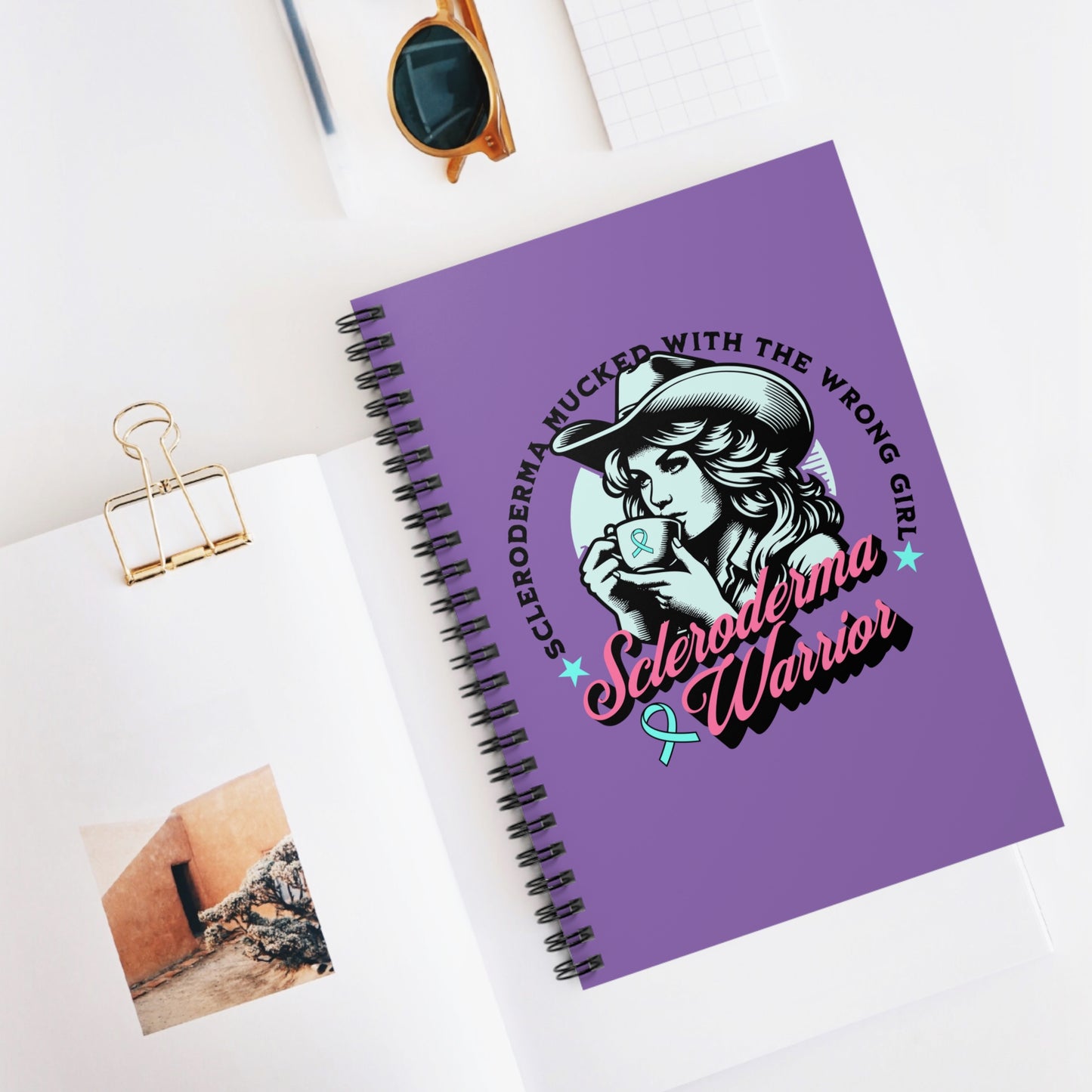 Scleroderma Warrior Spiral Notebook - Ruled Line