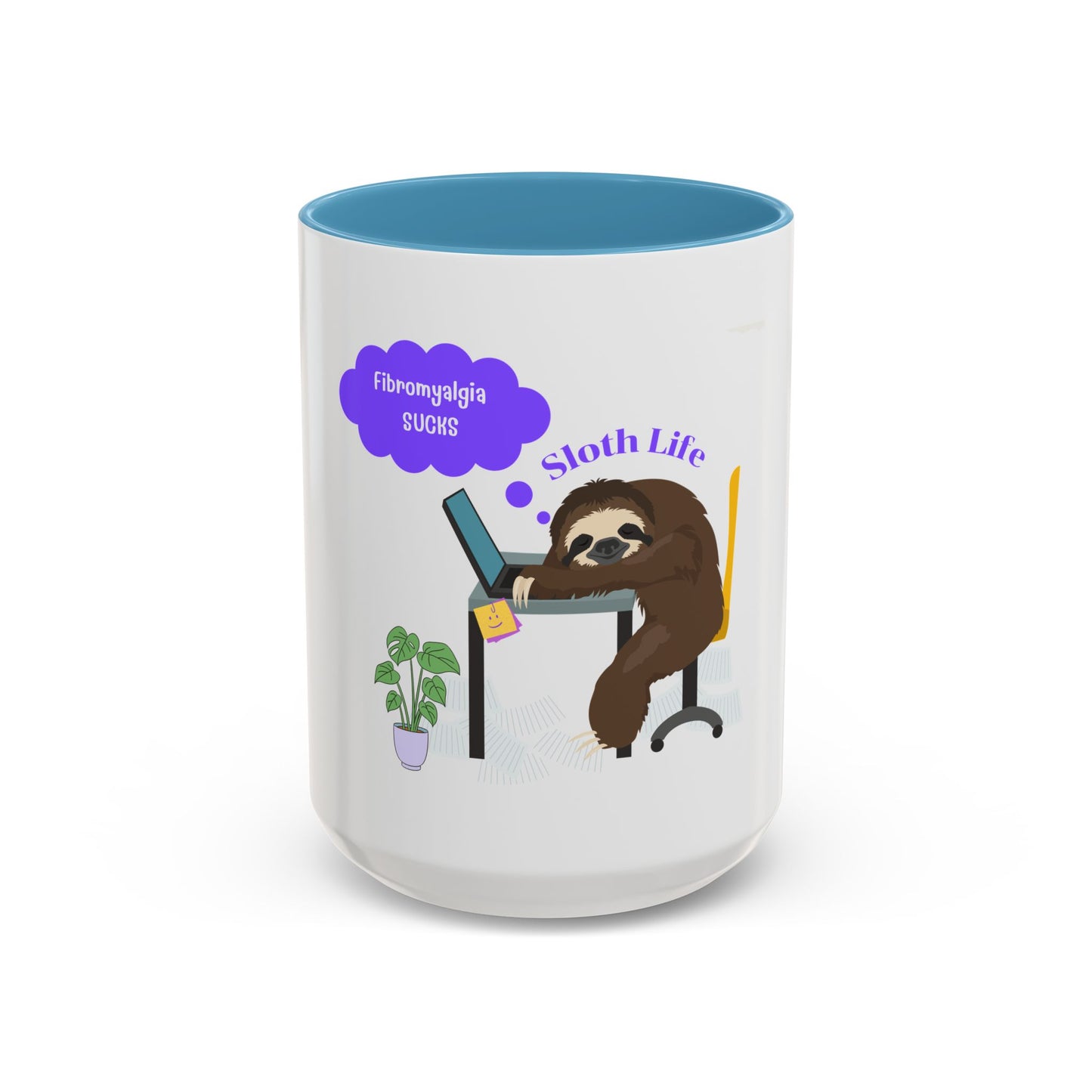 Fibromyalgia Sucks Accent Coffee Mug 11 oz