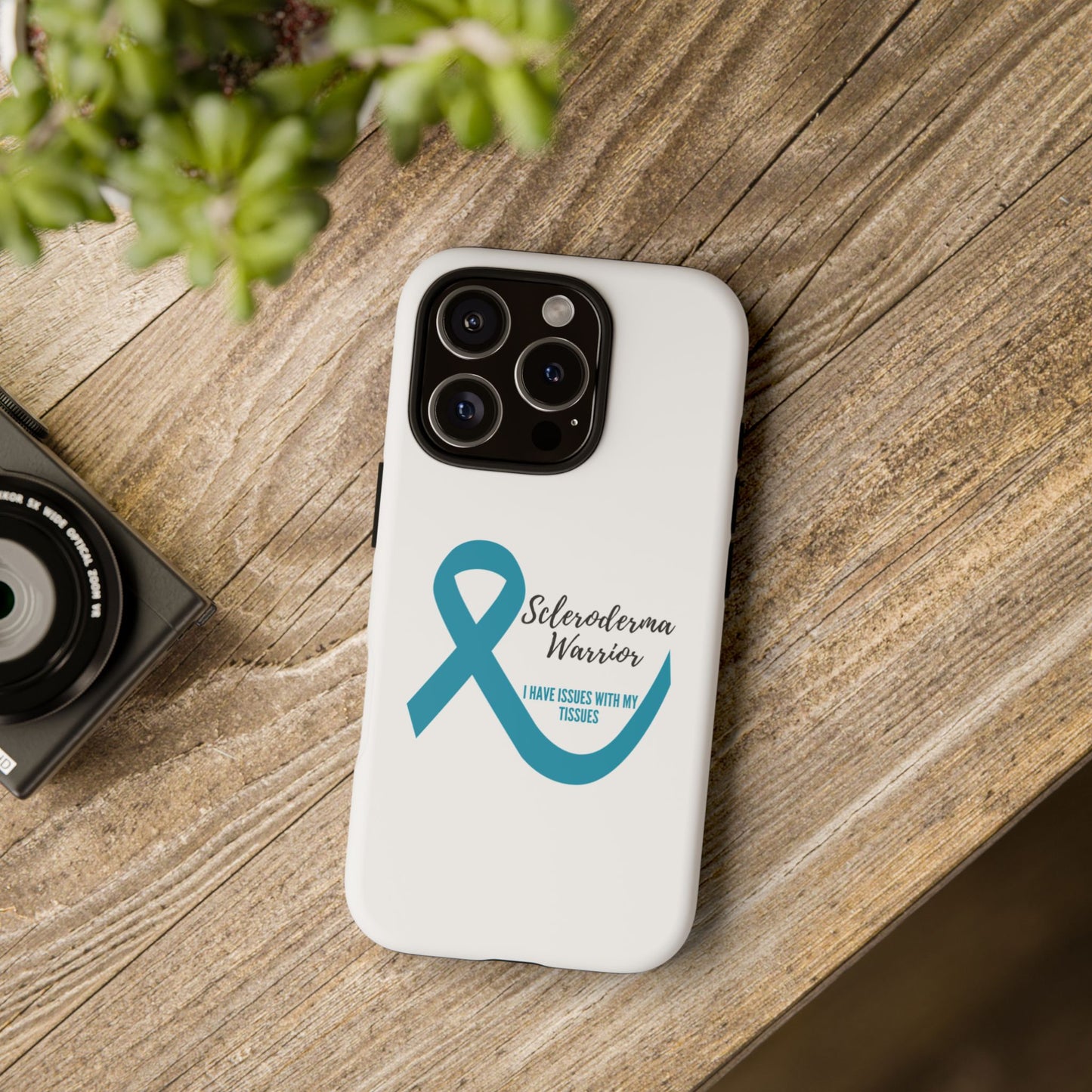 iPhone scleroderma warrior tough phone Cases