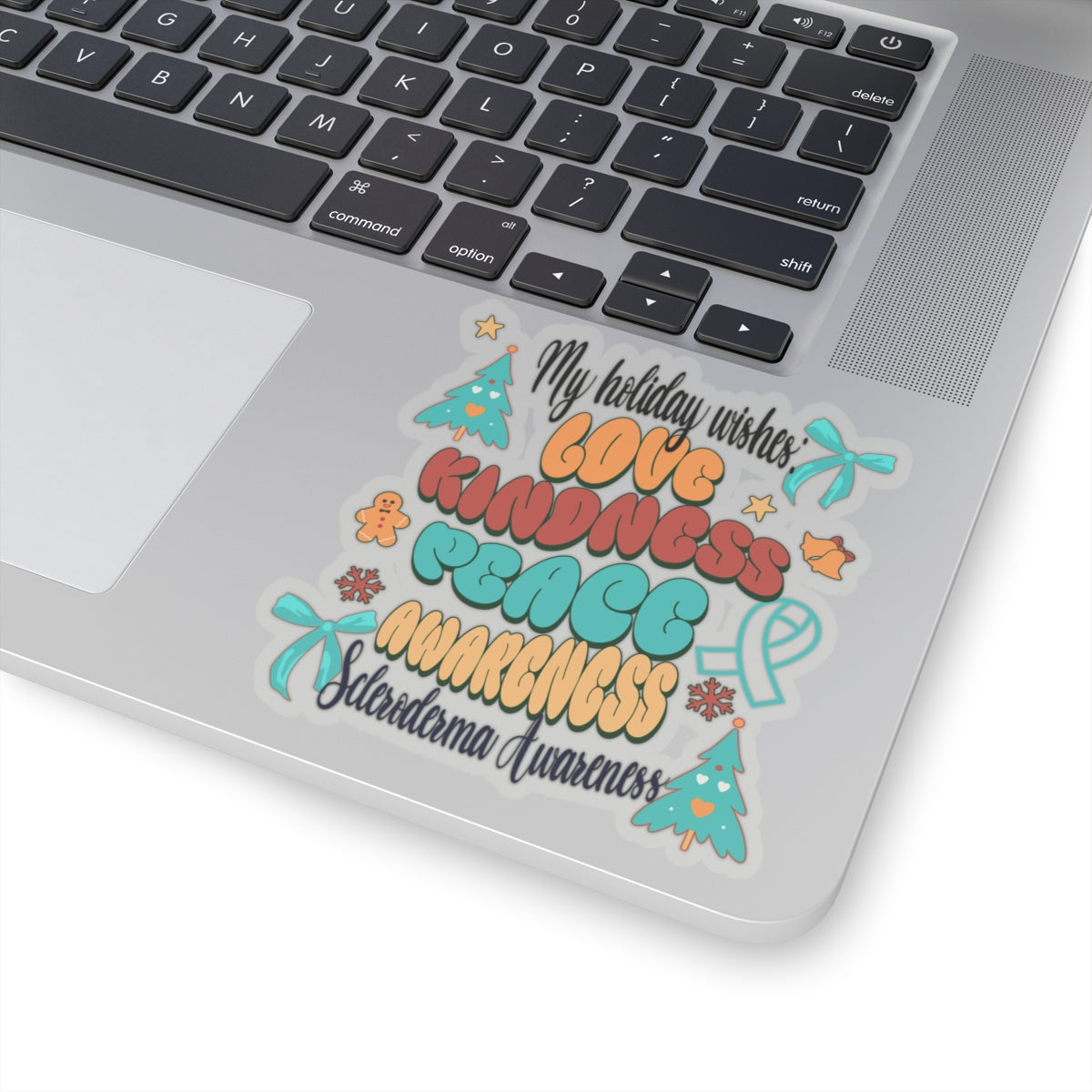 Scleroderma Awareness Holiday Wishes Stickers