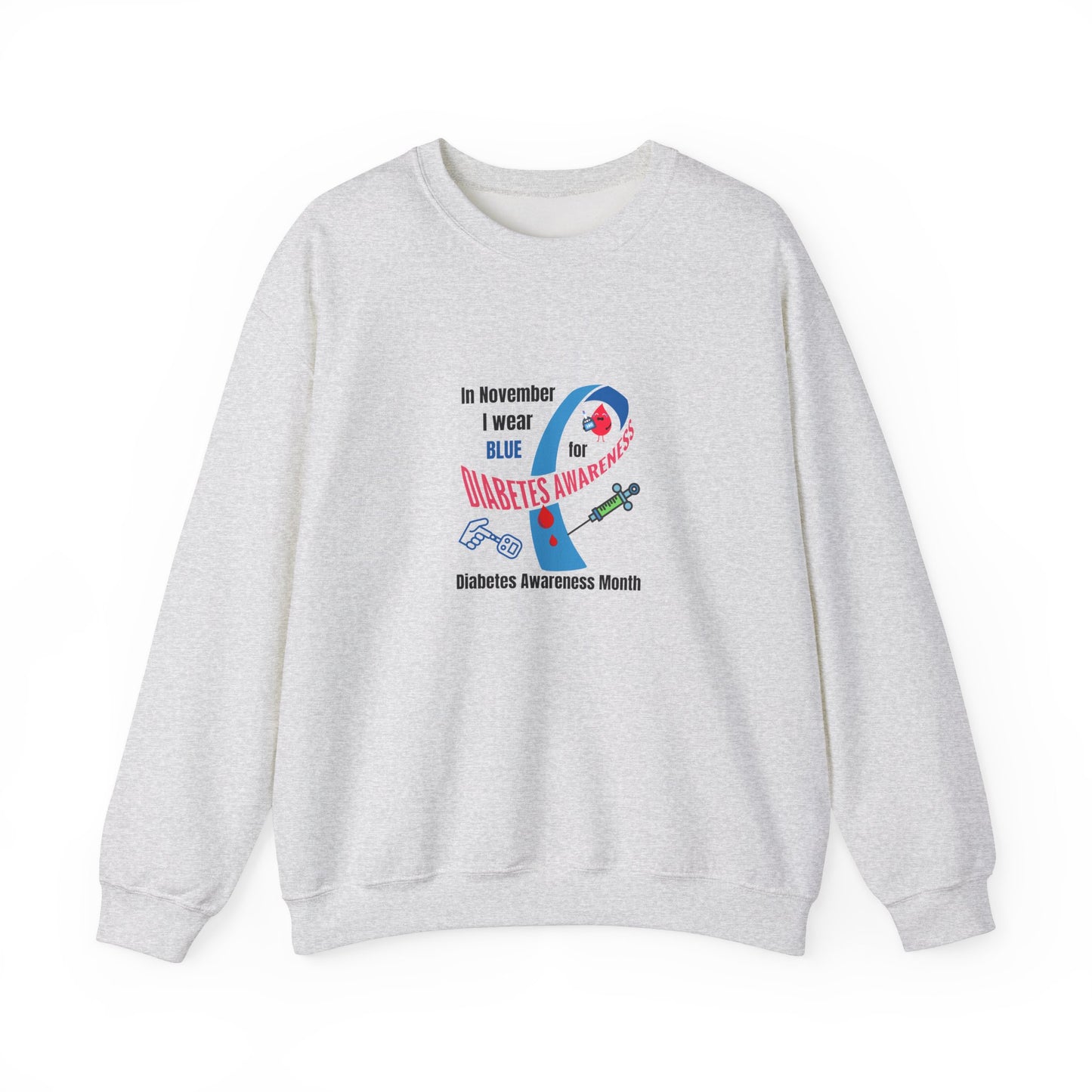 Diabetes Awareness Unisex Heavy Blend™ Crewneck Sweatshirt