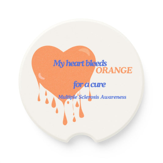 Multiple Sclerosis Awareness Soapstone Car Coaster