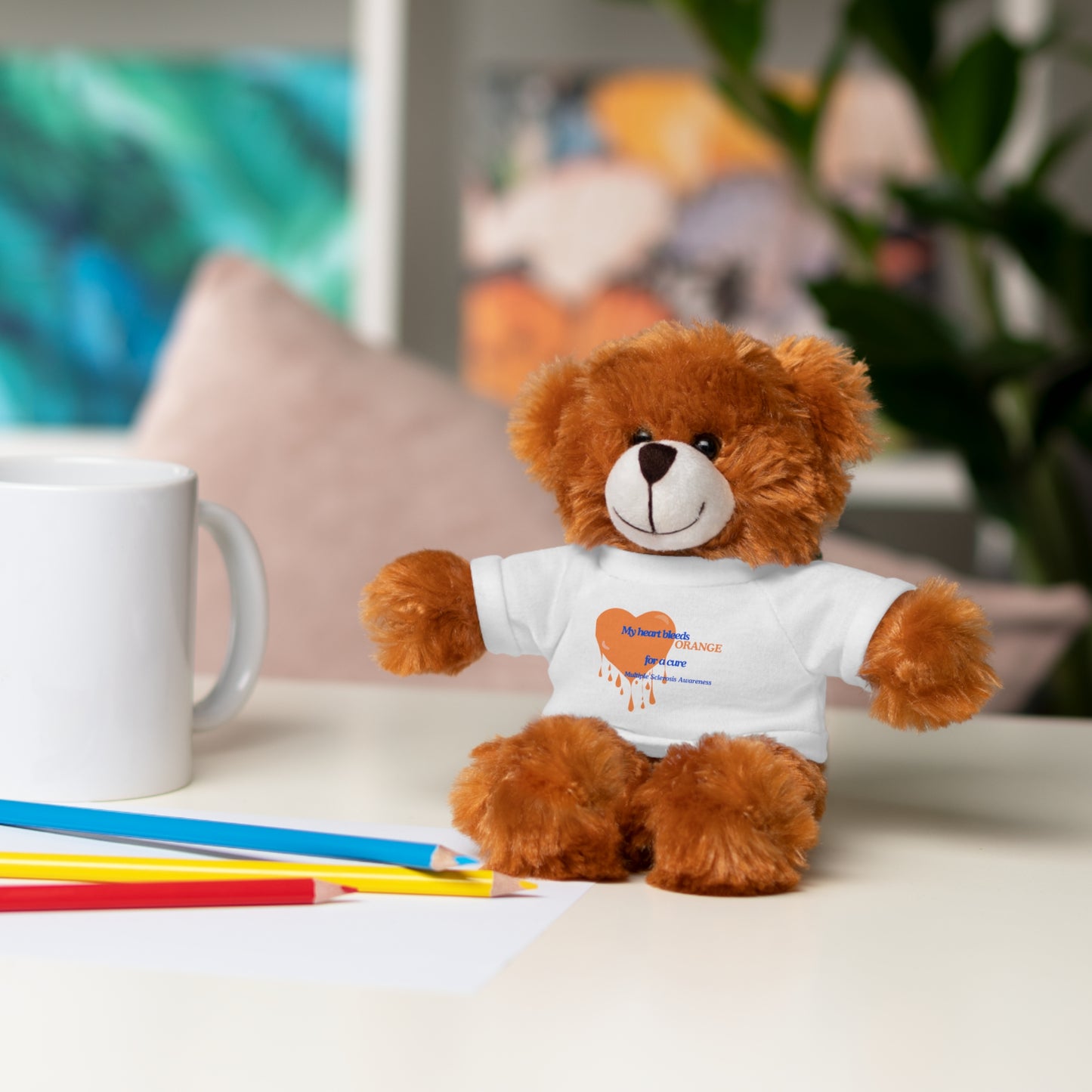 Multiple Sclerosis Awareness Stuffed Animals with Tee