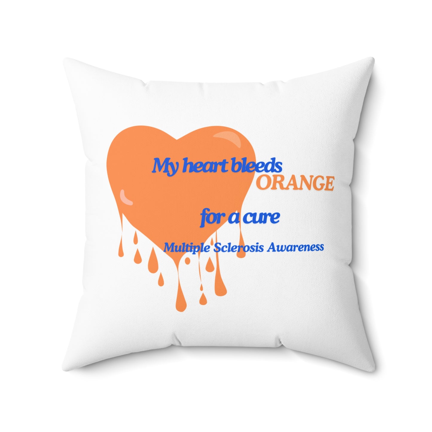 Multiple Sclerosis Awareness Spun Polyester Square Pillow