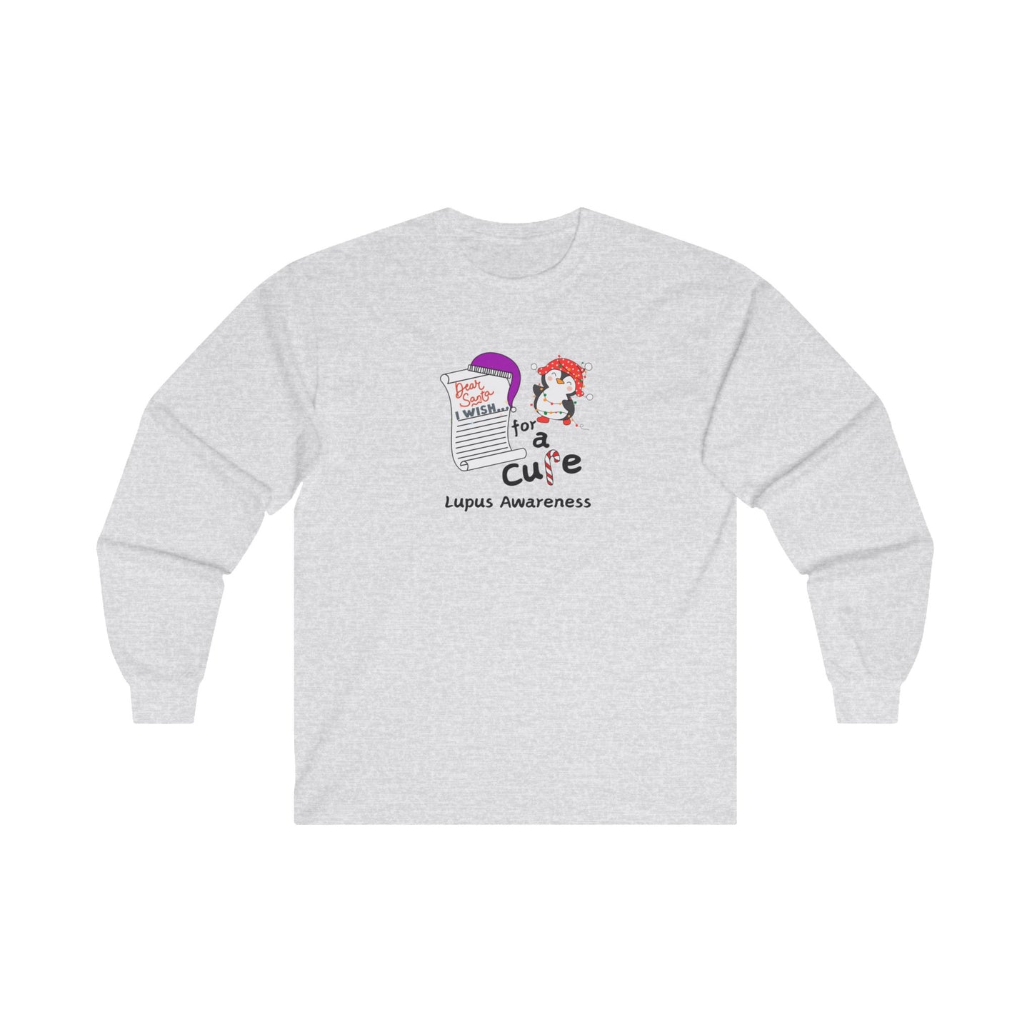 Unisex Ultra Cotton Long Sleeve Tee, Lupus Awareness, Holiday Gift Ideas