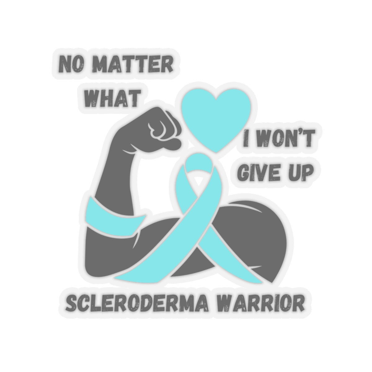 Scleroderma Awareness "I Won't Give Up"  Stickers